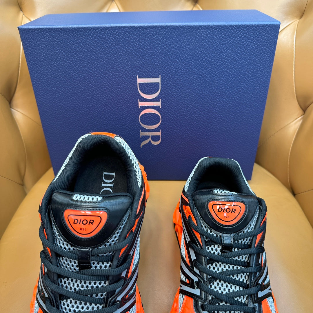 CD 25 B35 NXXT Sneaker Orange Mesh Cowhide 754505