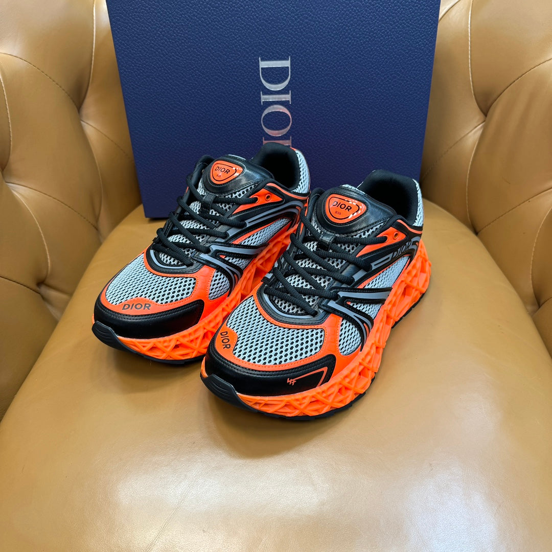 CD 25 B35 NXXT Sneaker Orange Mesh Cowhide 754505