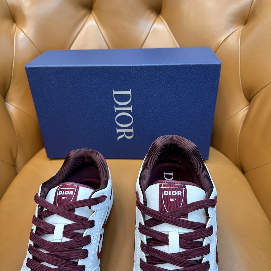 CD B57 Sneaker White Red Cowhide 749443