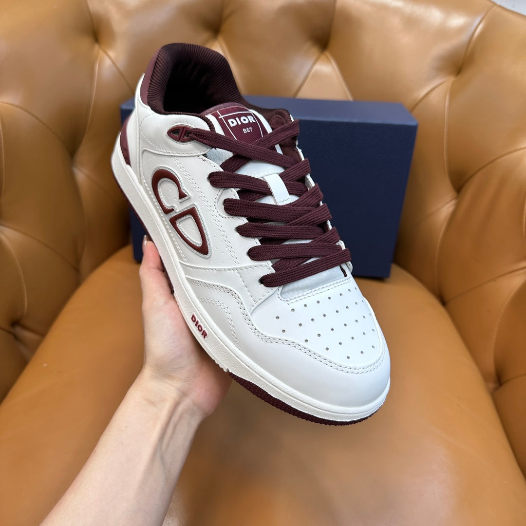 CD B57 Sneaker White Red Cowhide 749443