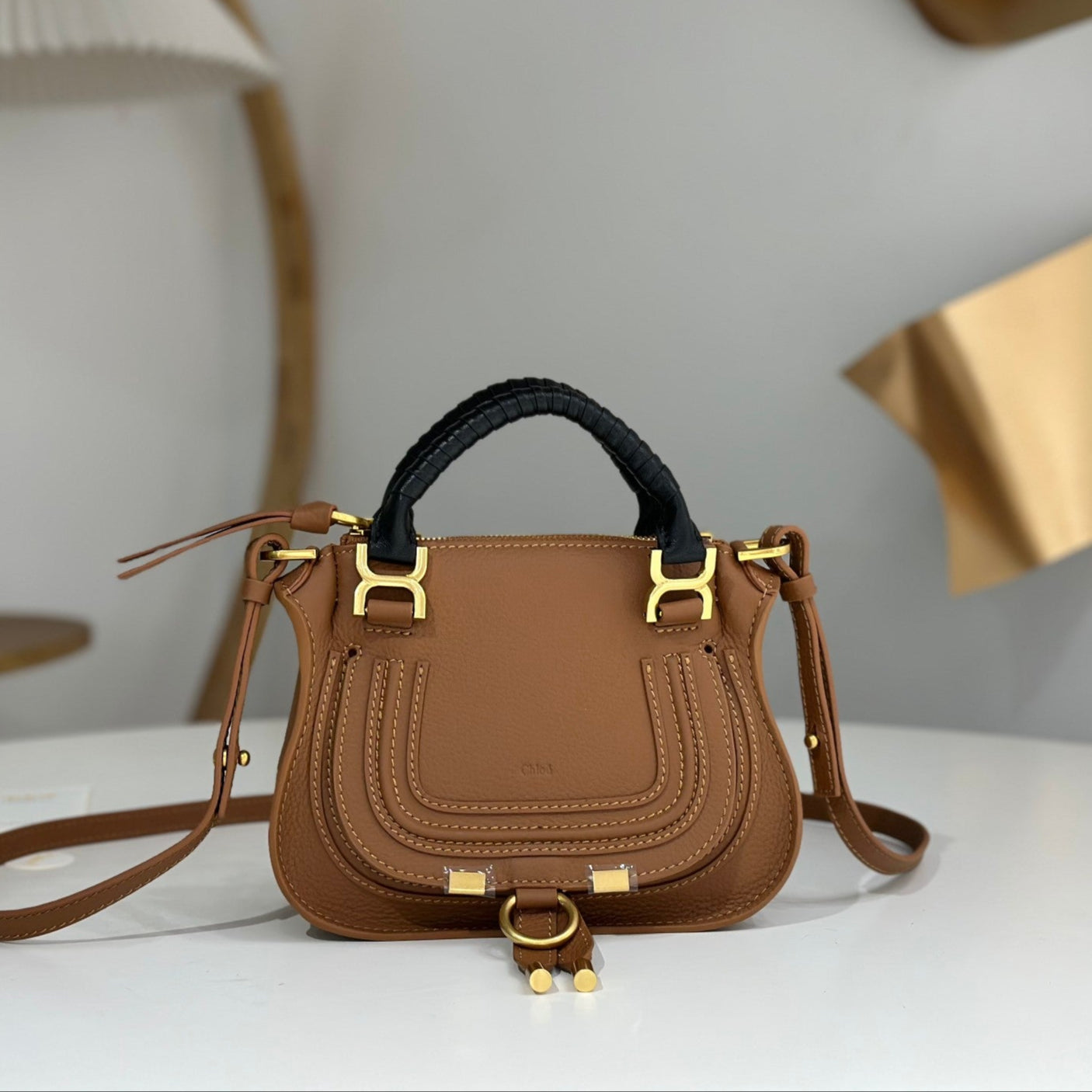 Chloe Marcie Small Bag Brown Calfskin