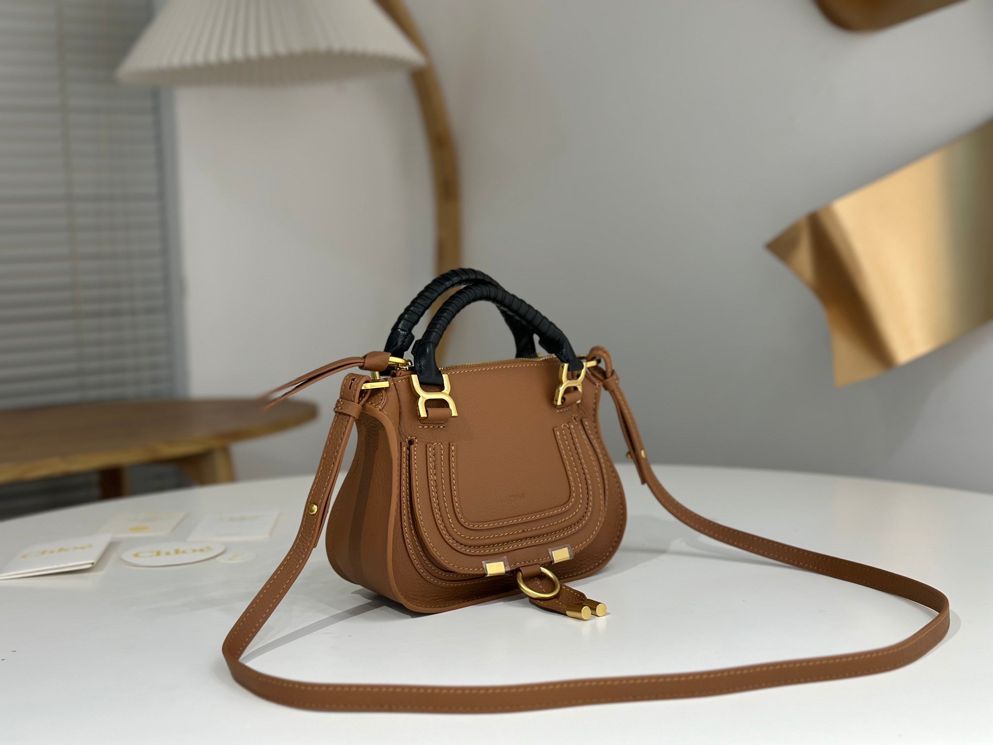 Chloe Marcie Small Bag Brown Calfskin