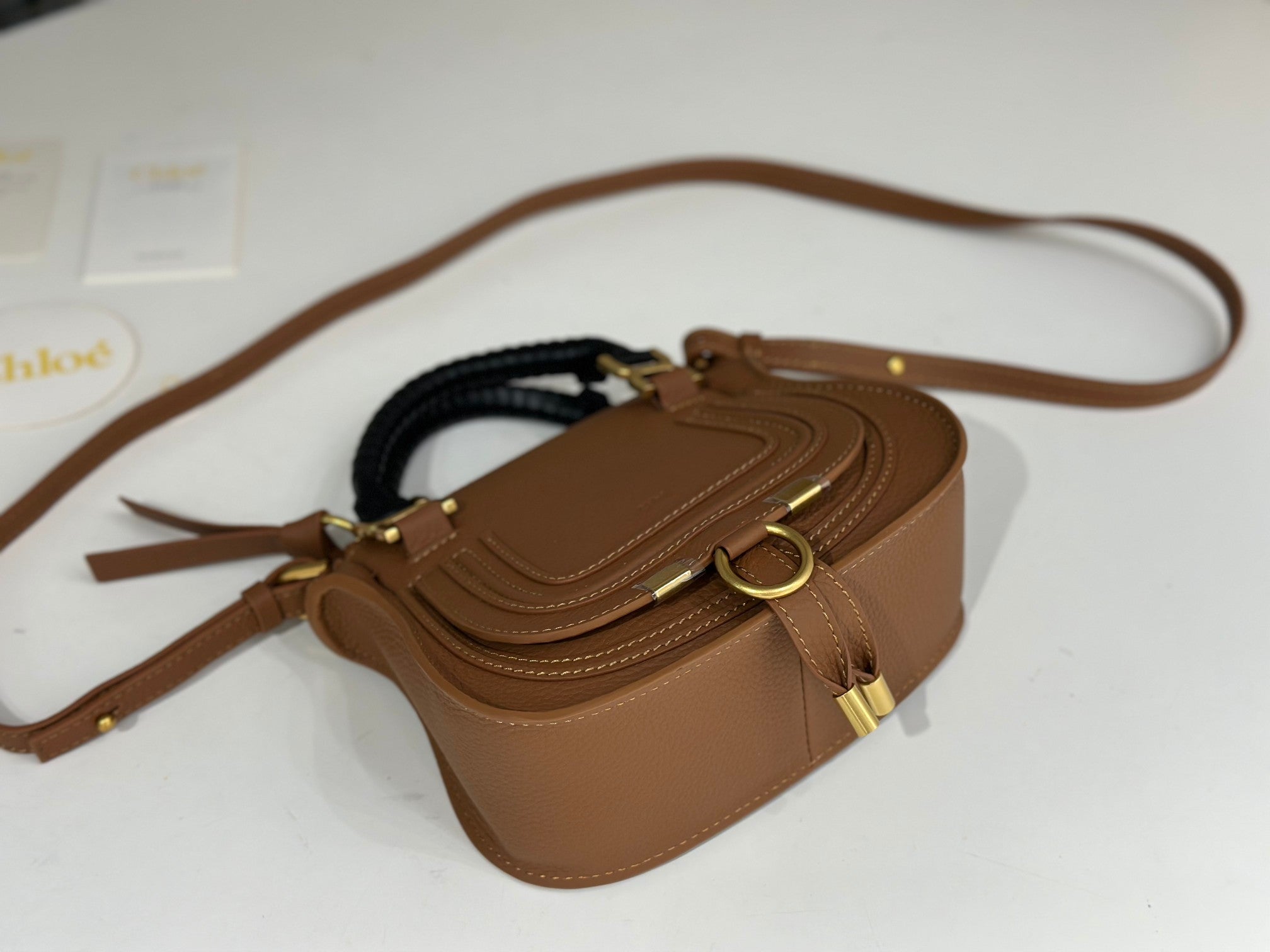 Chloe Marcie Small Bag Brown Calfskin