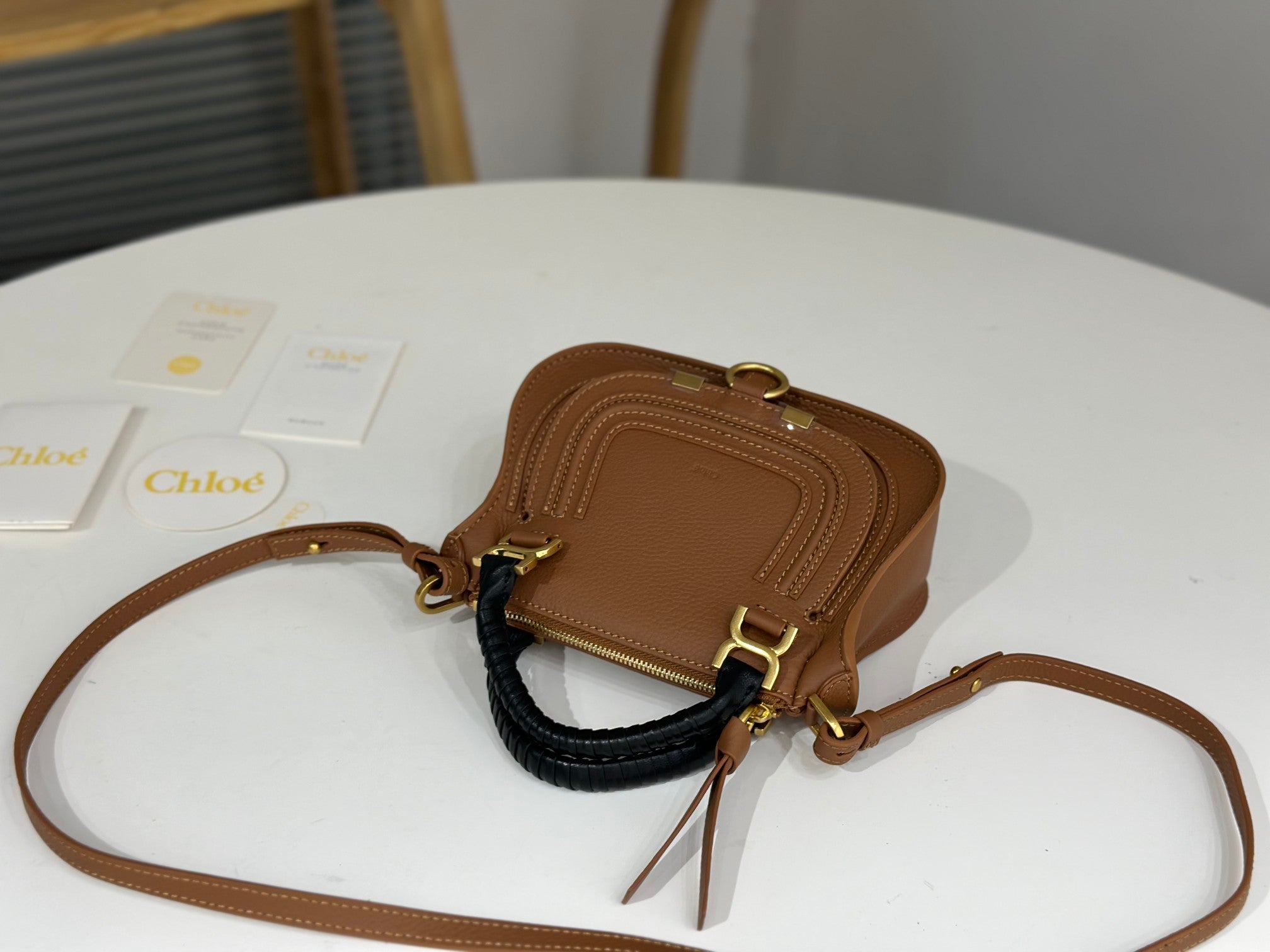 Chloe Marcie Small Bag Brown Calfskin