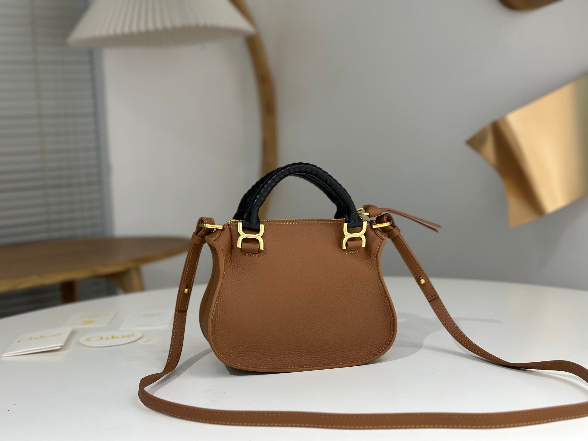 Chloe Marcie Small Bag Brown Calfskin