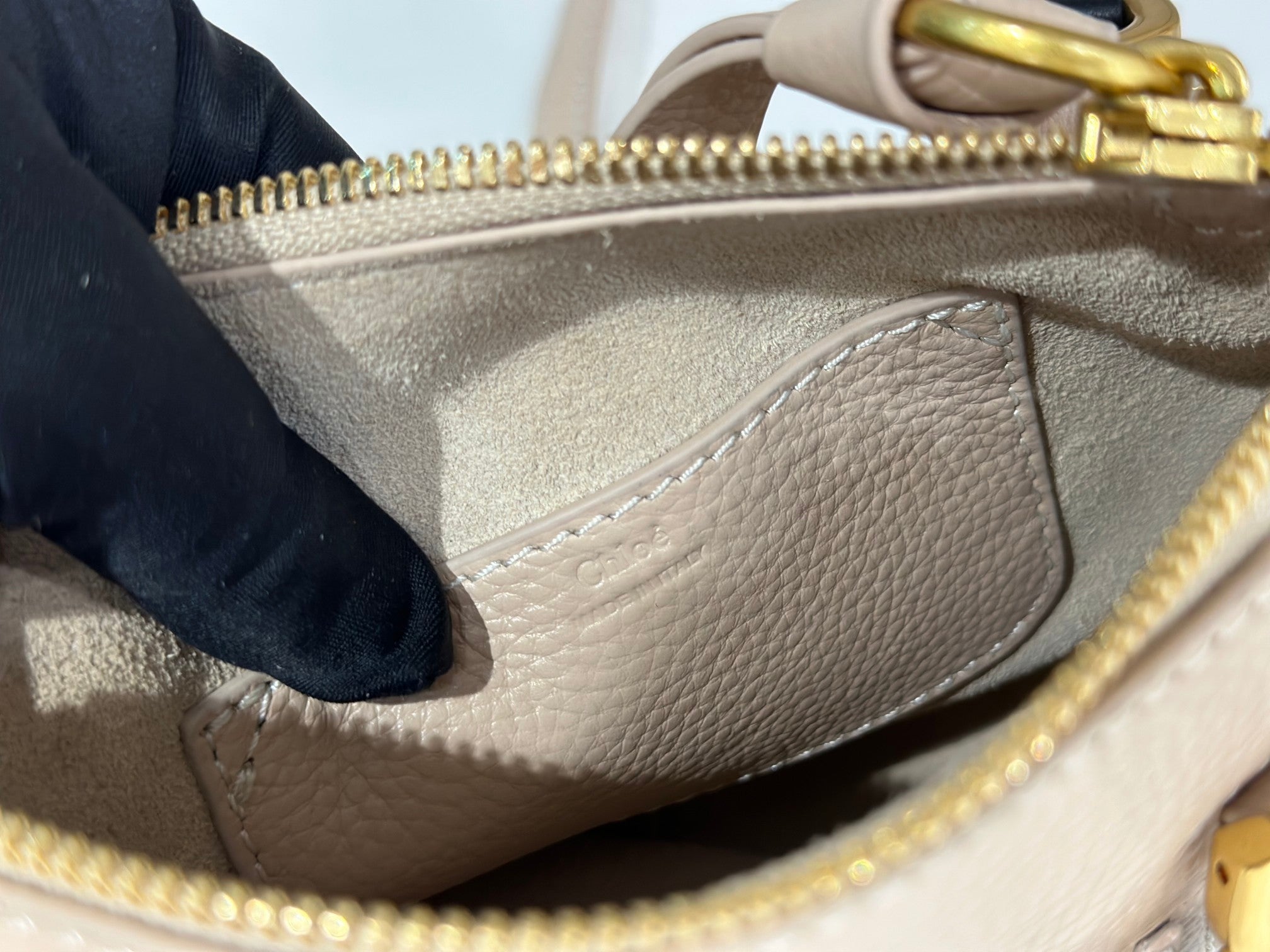 Chloe Marcie Small Bag Light Beige Calfskin
