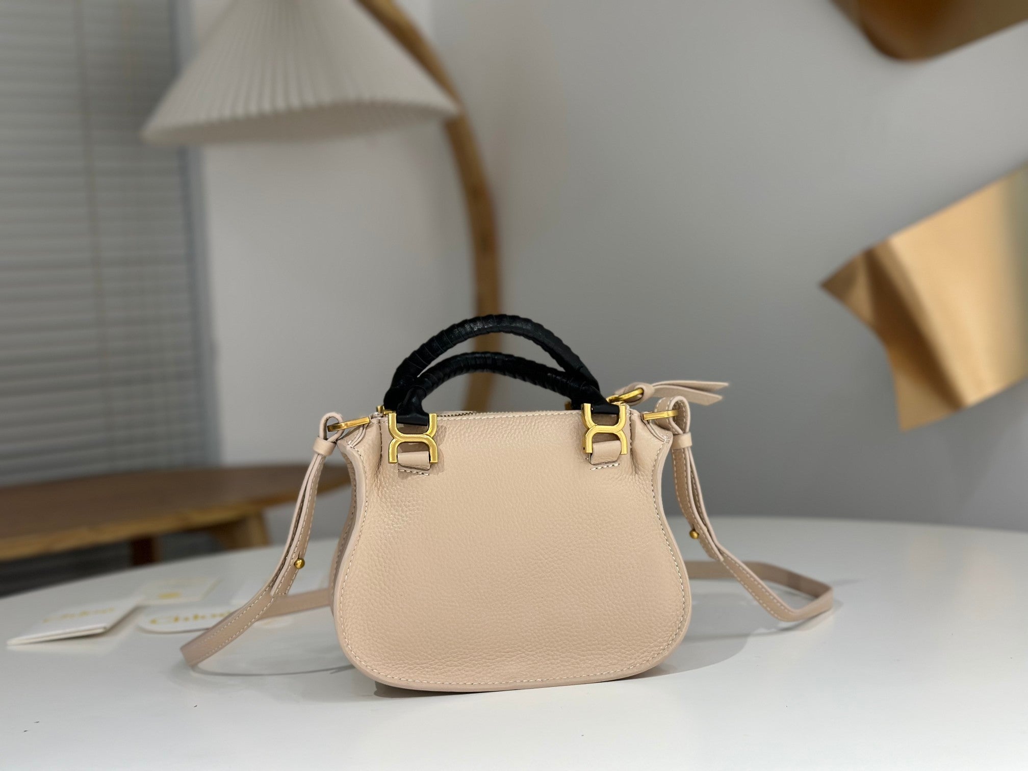 Chloe Marcie Small Bag Light Beige Calfskin