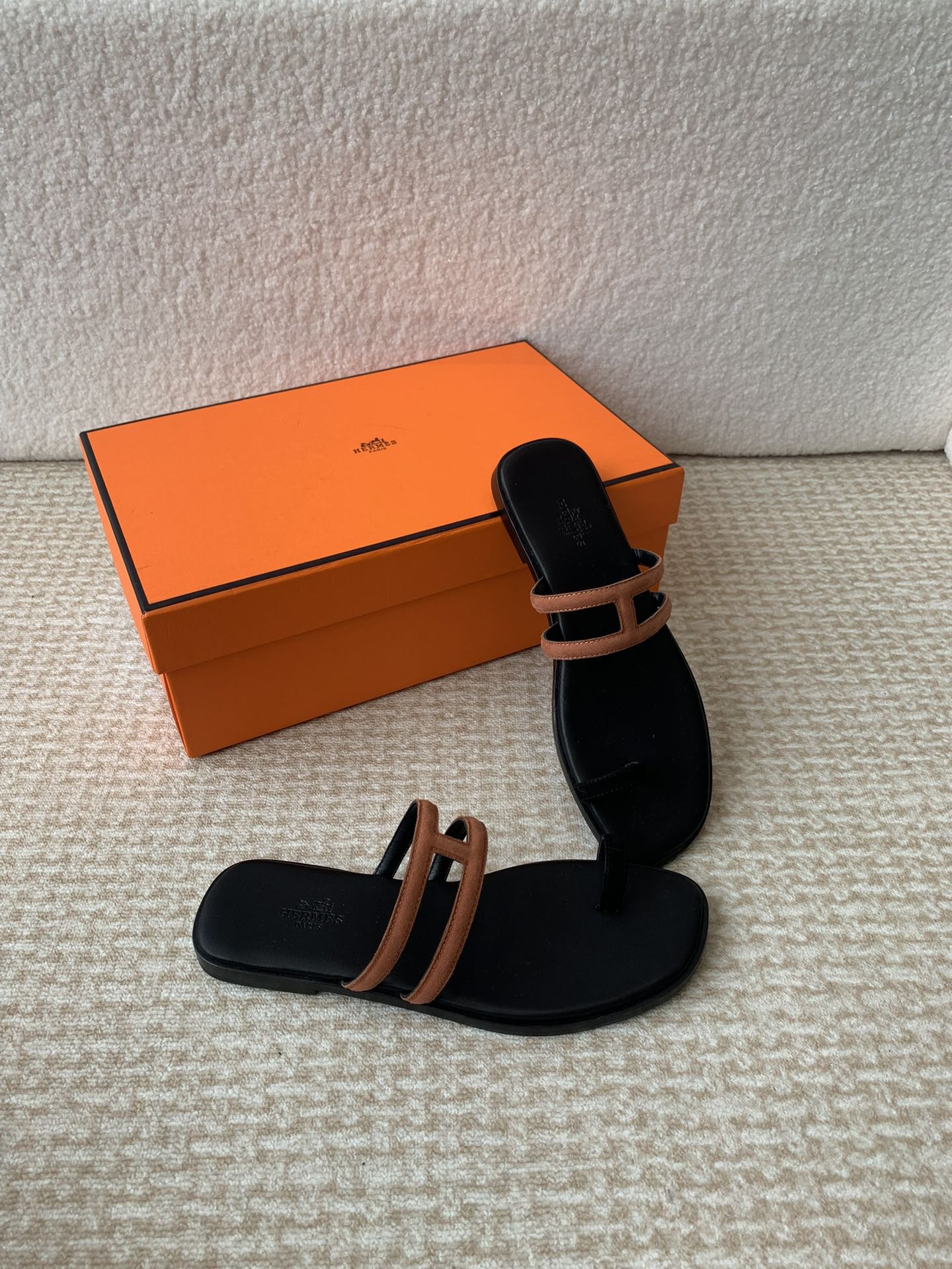 GEORGIA SANDALS BLACK MIX BROWN CALFSKIN