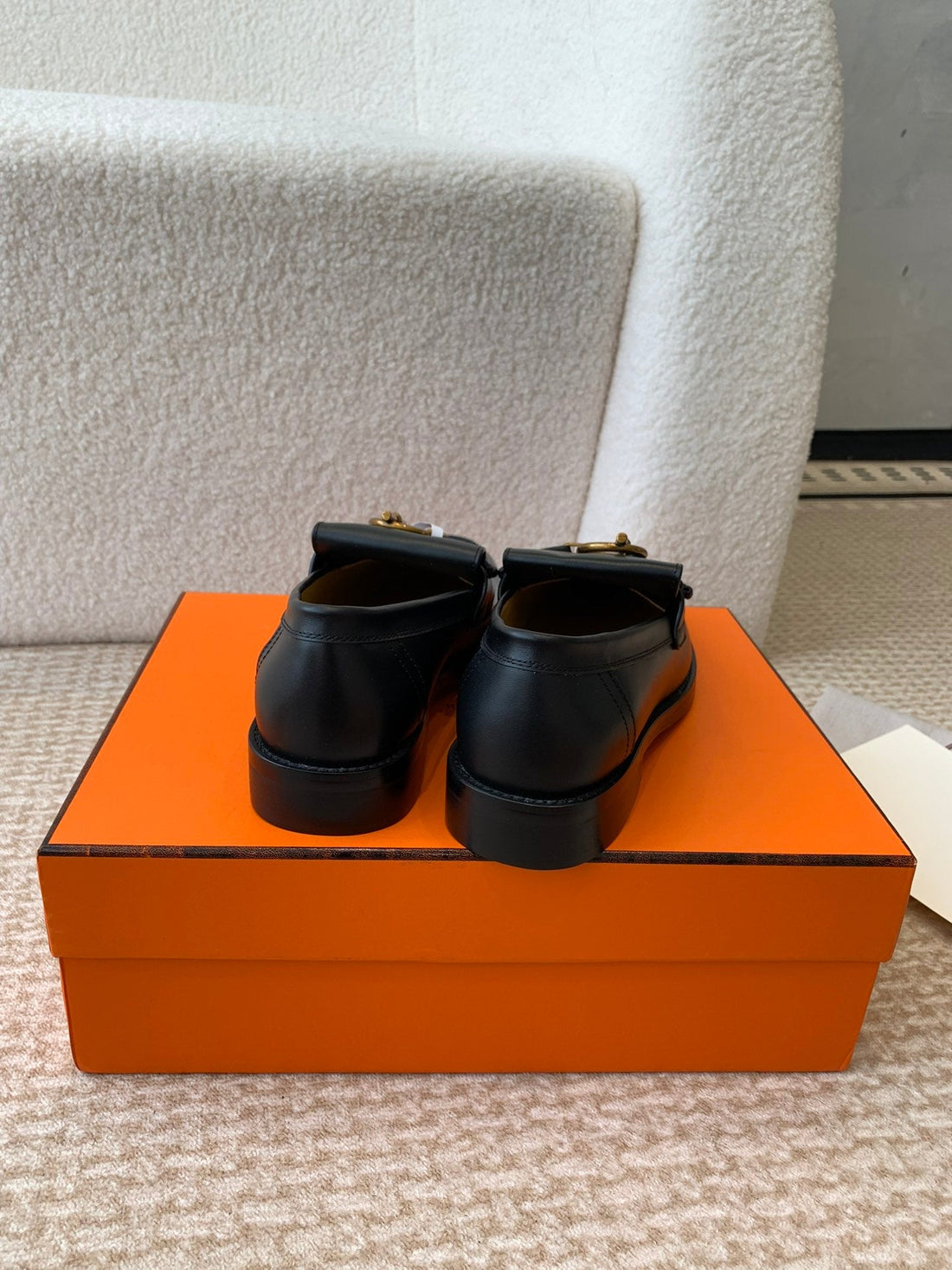 ivy loafer black lambskin