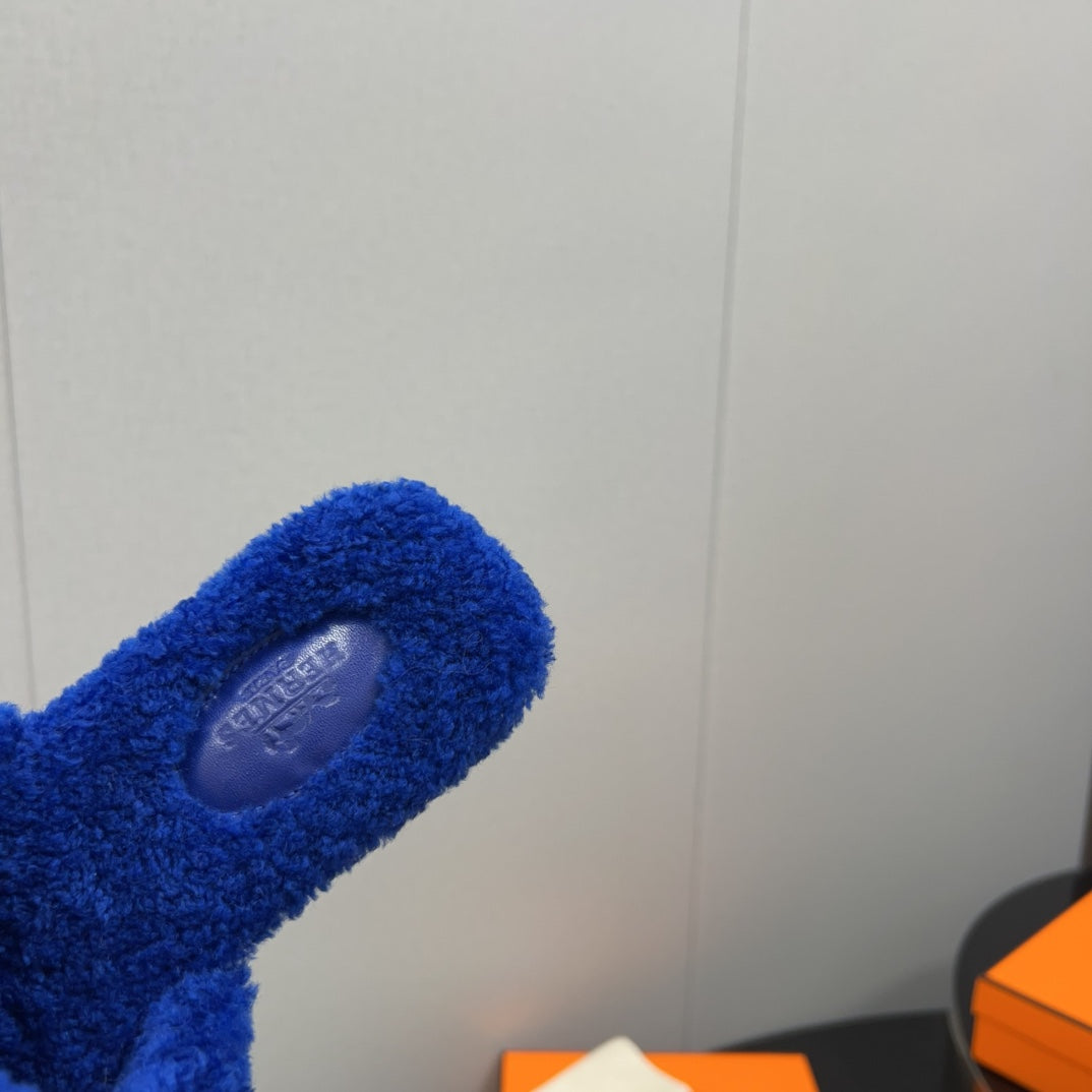 HM Oran Sandal Dark Blue Wool  952304