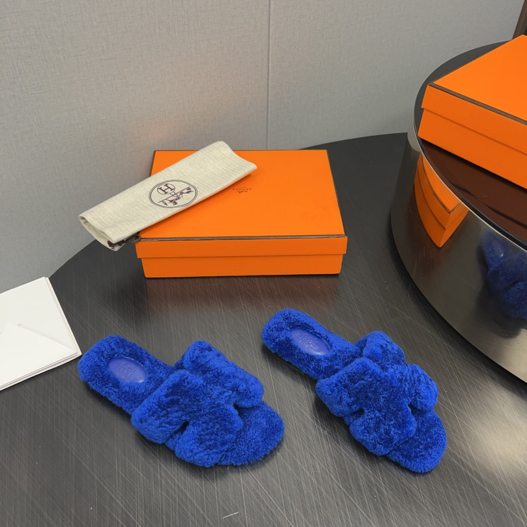 HM Oran Sandal Dark Blue Wool  952304