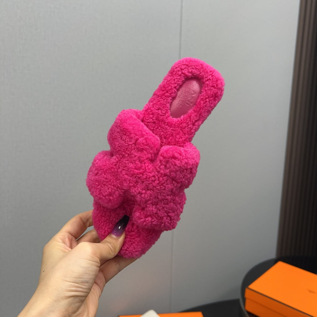 HM Oran Sandal Deep Pink Wool  952310