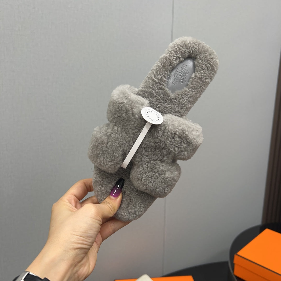 HM Oran Sandal Grey Wool  952314