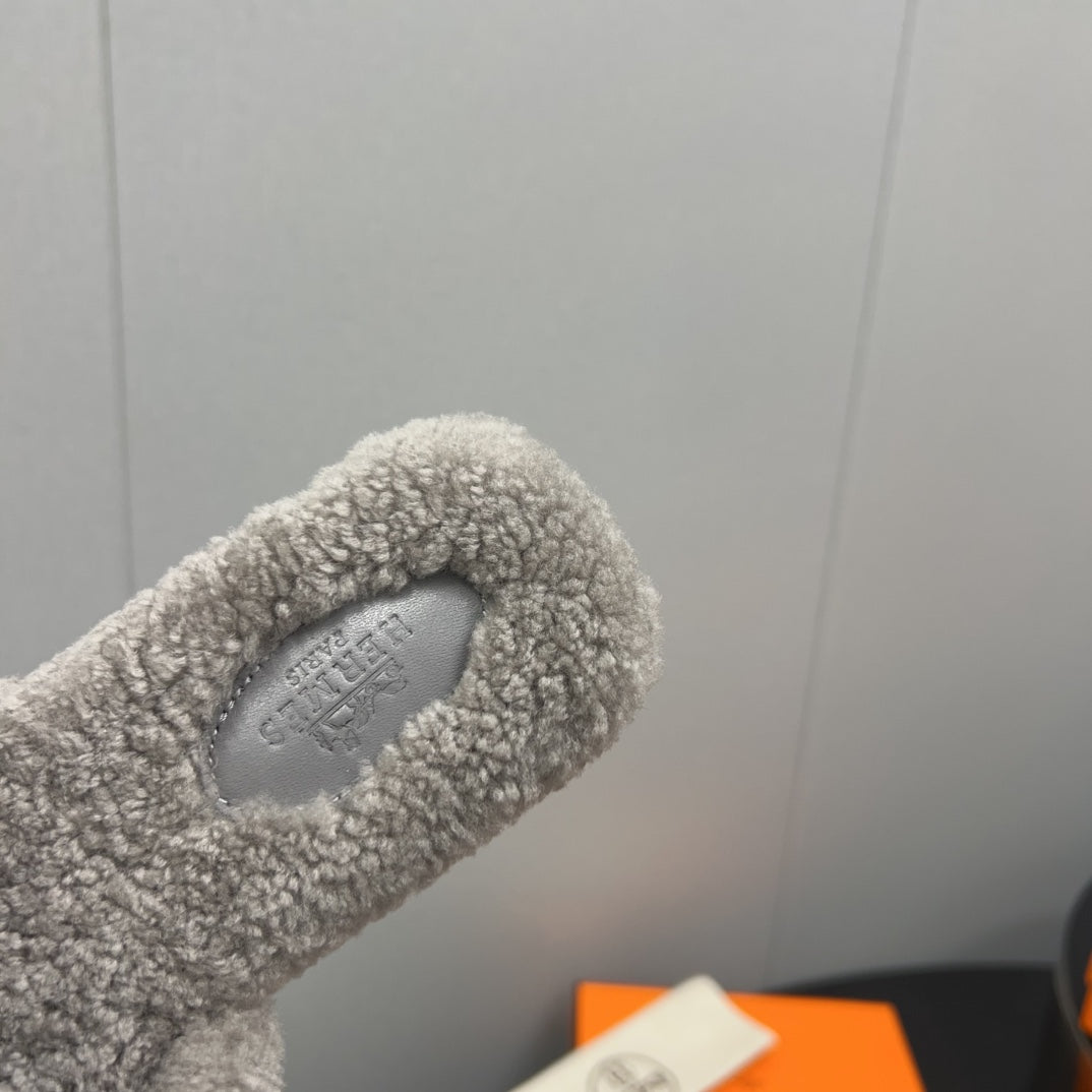 HM Oran Sandal Grey Wool  952314