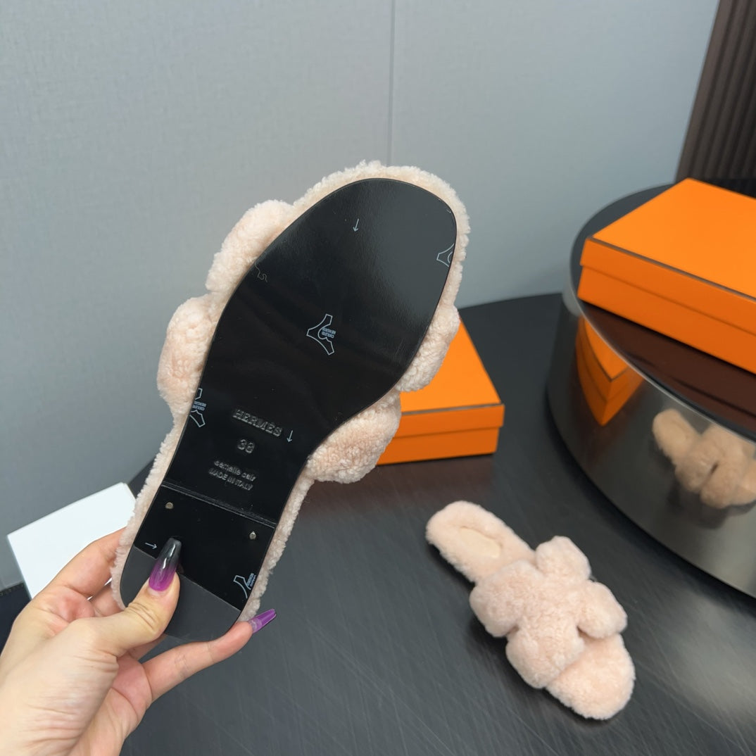 HM Oran Sandal Beige Wool 952342