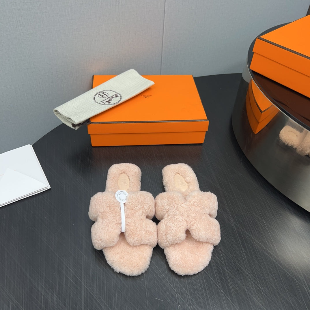 HM Oran Sandal Beige Wool 952342