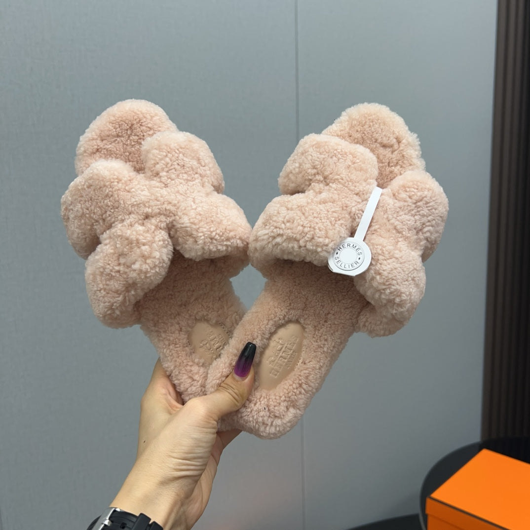 HM Oran Sandal Beige Wool 952342