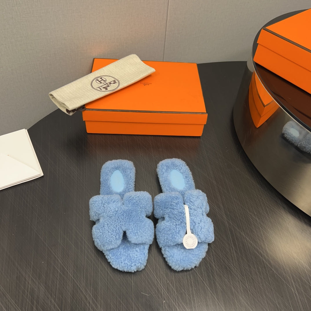 HM Oran Sandal Light Blue Wool 952322