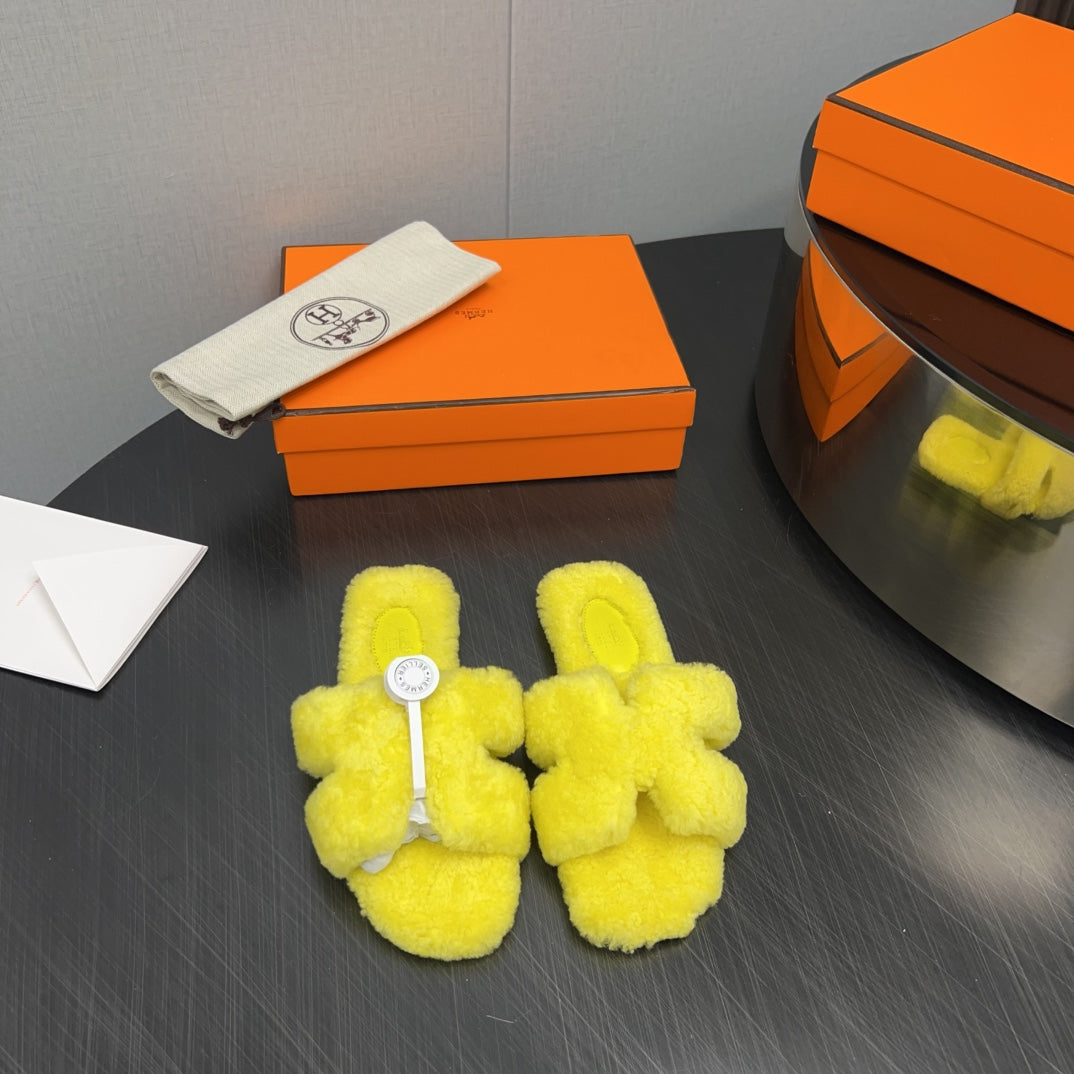 HM Oran Sandal Yellow Wool 952336