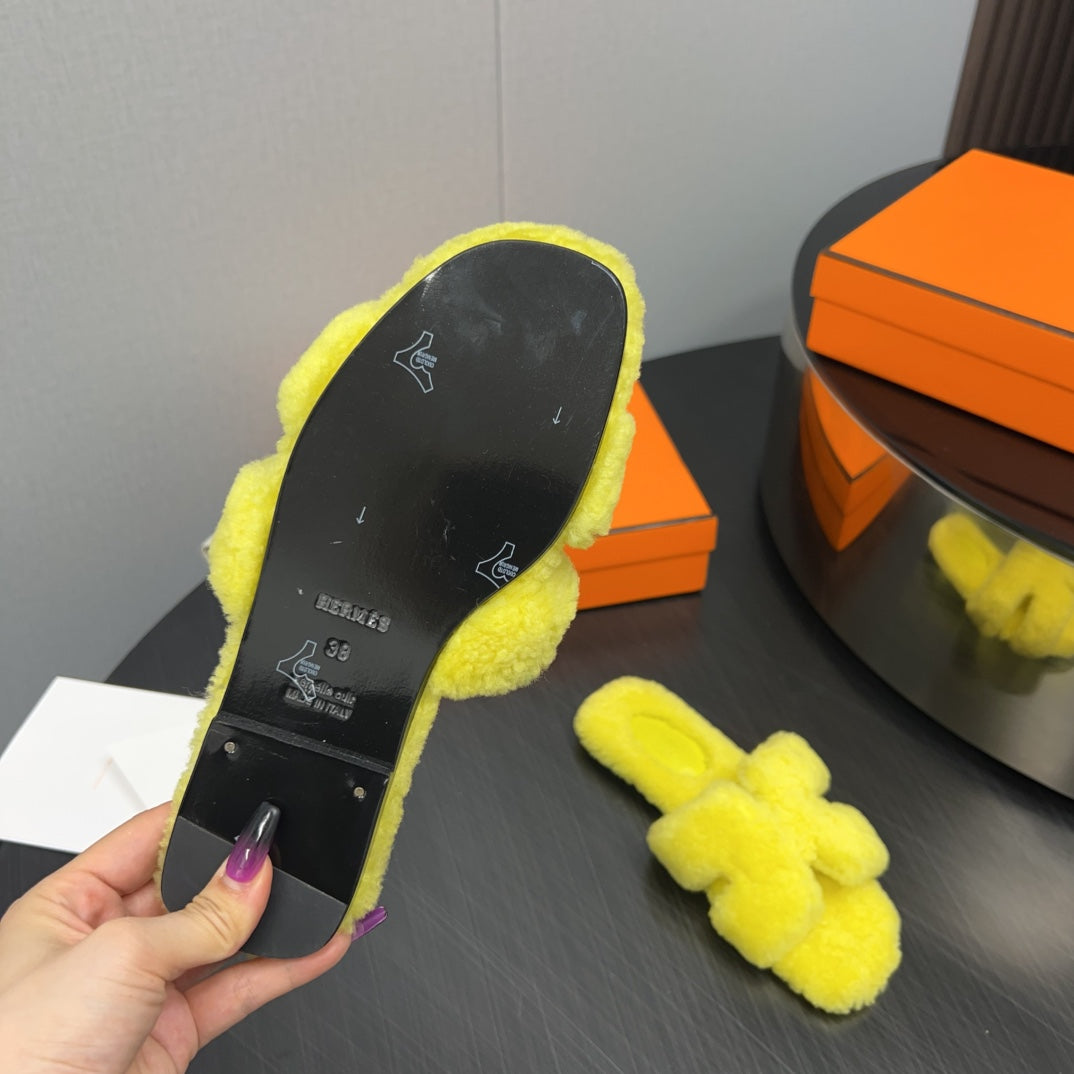 HM Oran Sandal Yellow Wool 952336