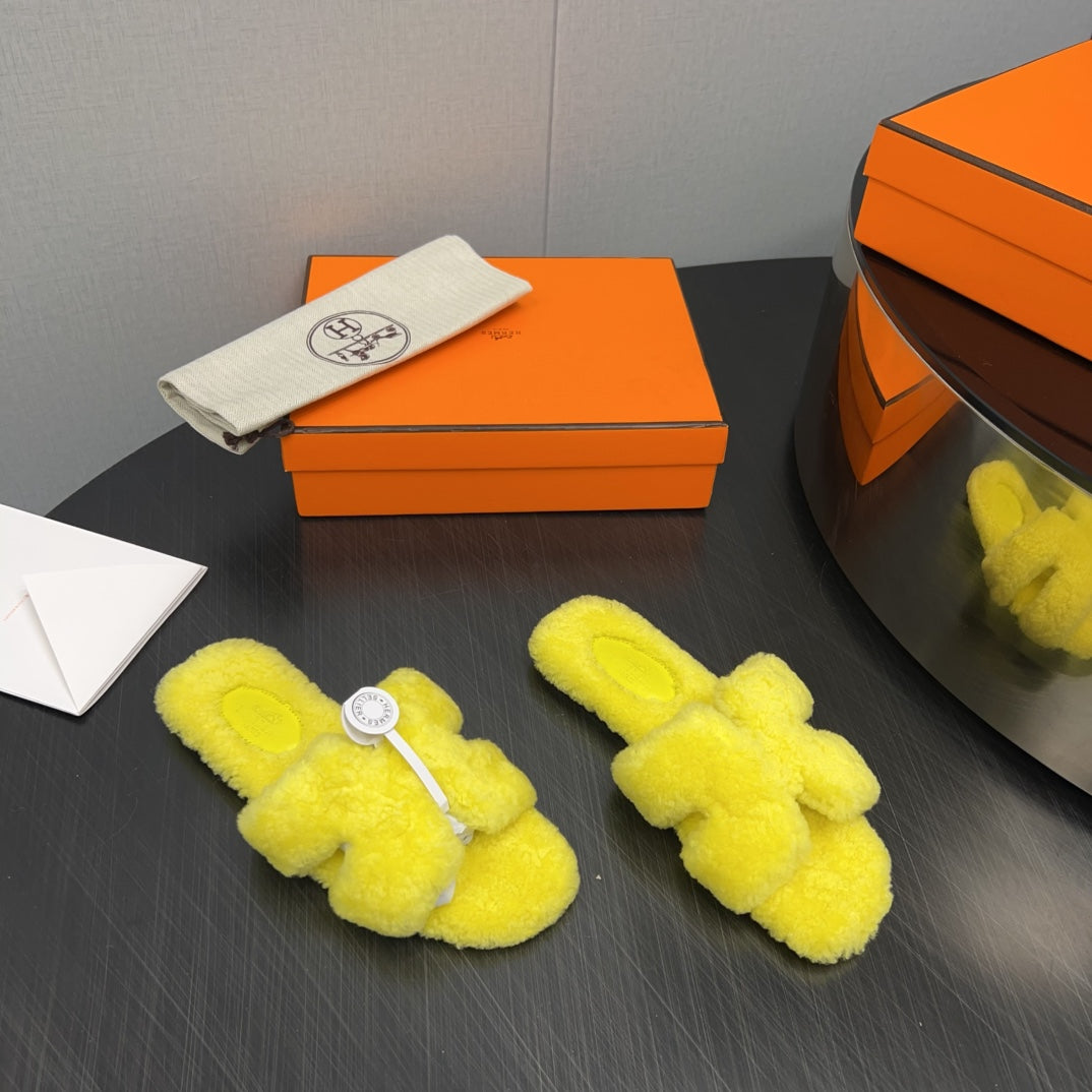 HM Oran Sandal Yellow Wool 952336