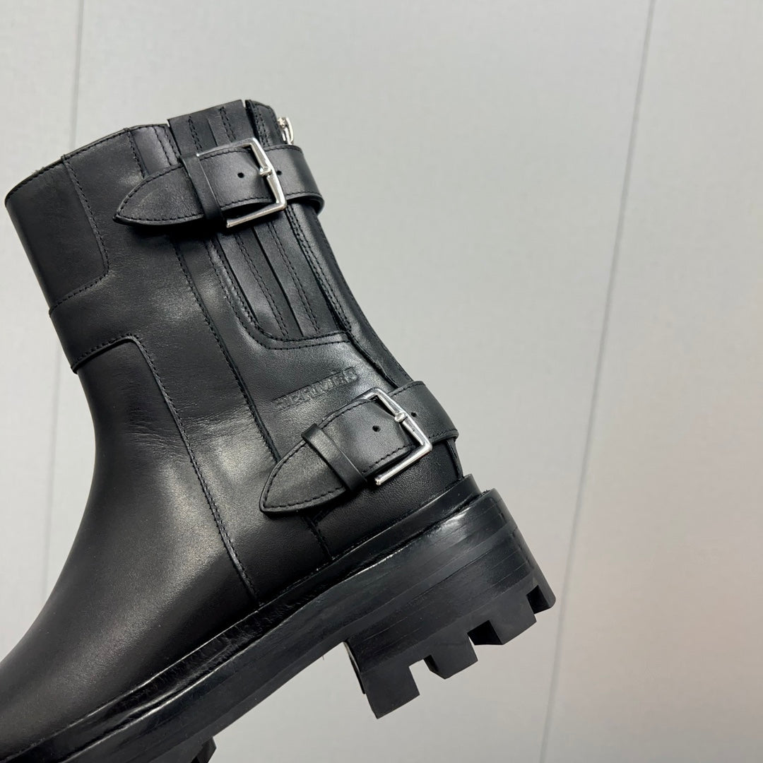 HM Jaimy Ankle Boot 30mm In Black Cowhide 952473