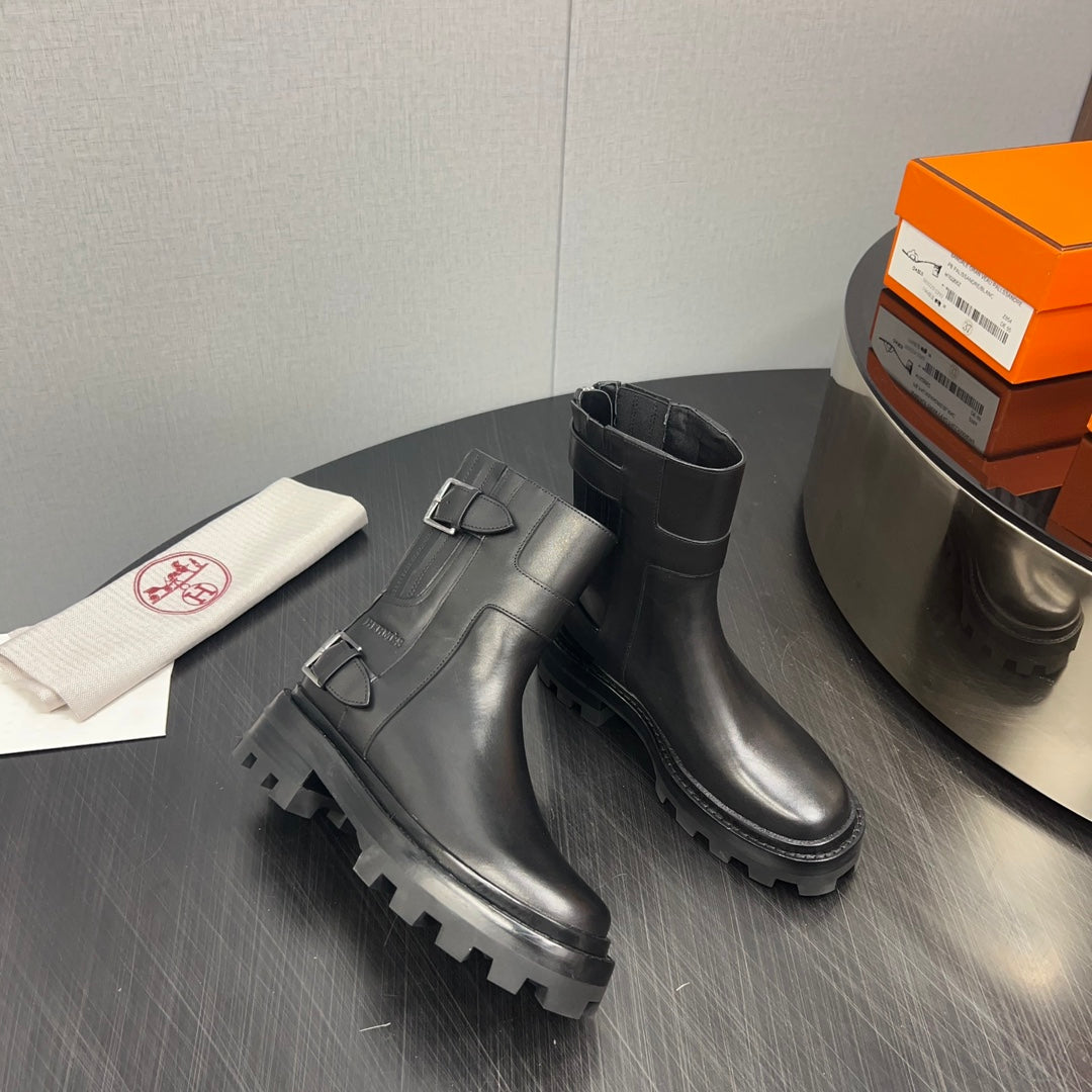 HM Jaimy Ankle Boot 30mm In Black Cowhide 952473