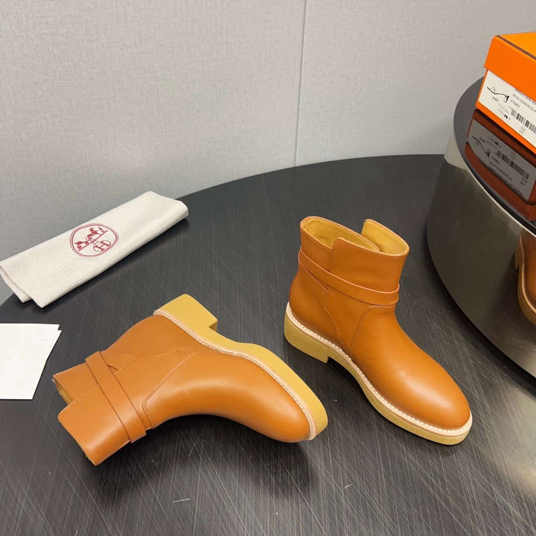 HM History Ankle Boot 30mm Brown Cowhide 952481