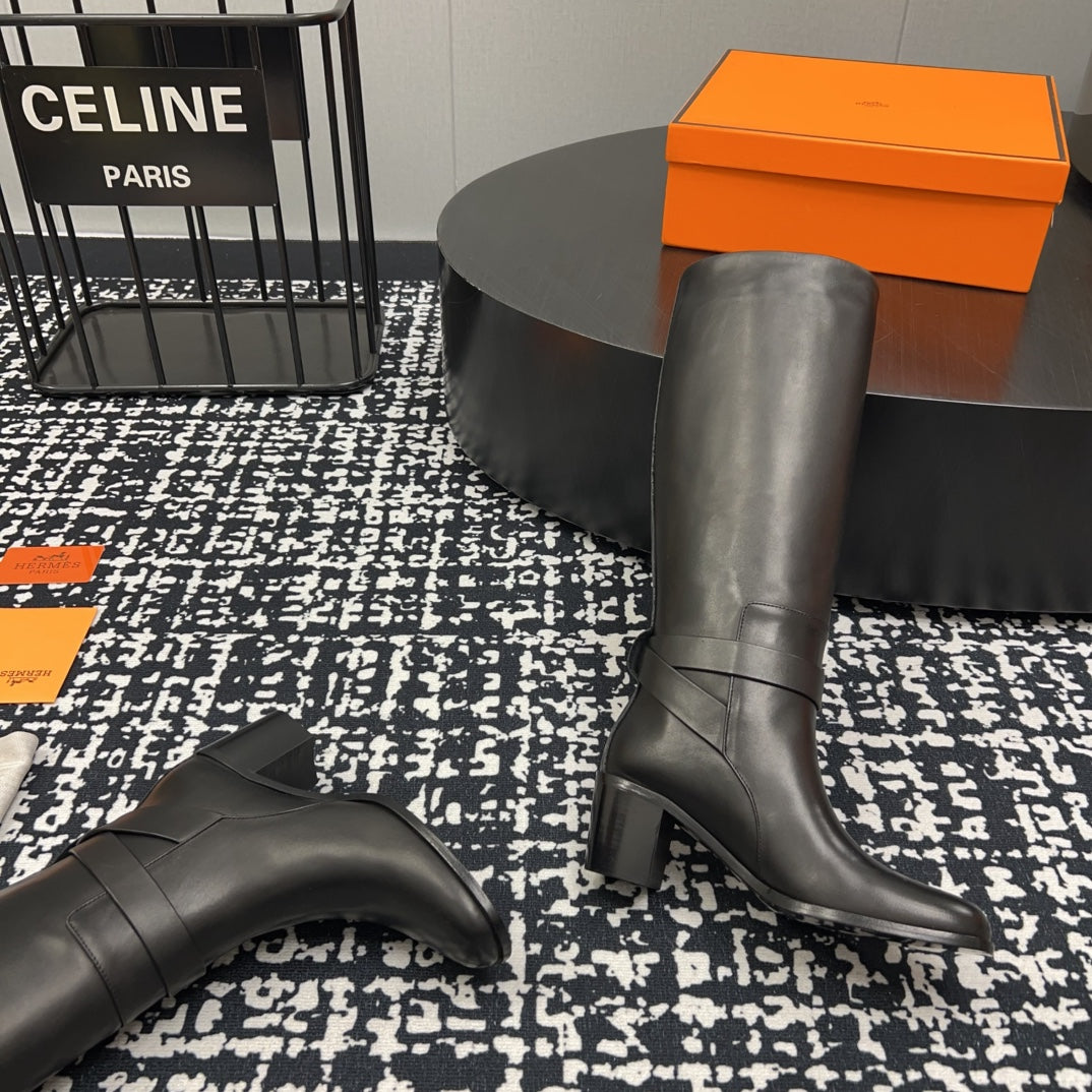 HM Justine 50 Boot Black Cowhide 952361