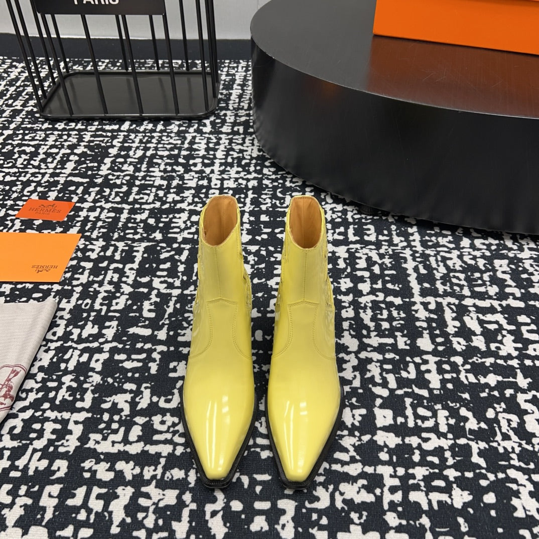 HM Vegas Ankle Boot 75mm Yellow Cowhide 952374