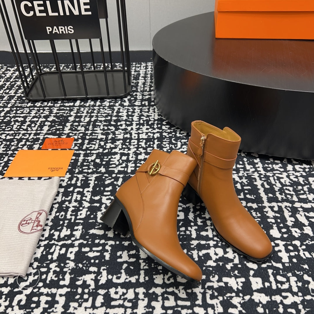 HM Jill 60 Ankle Boot Brown Cowhide 968799