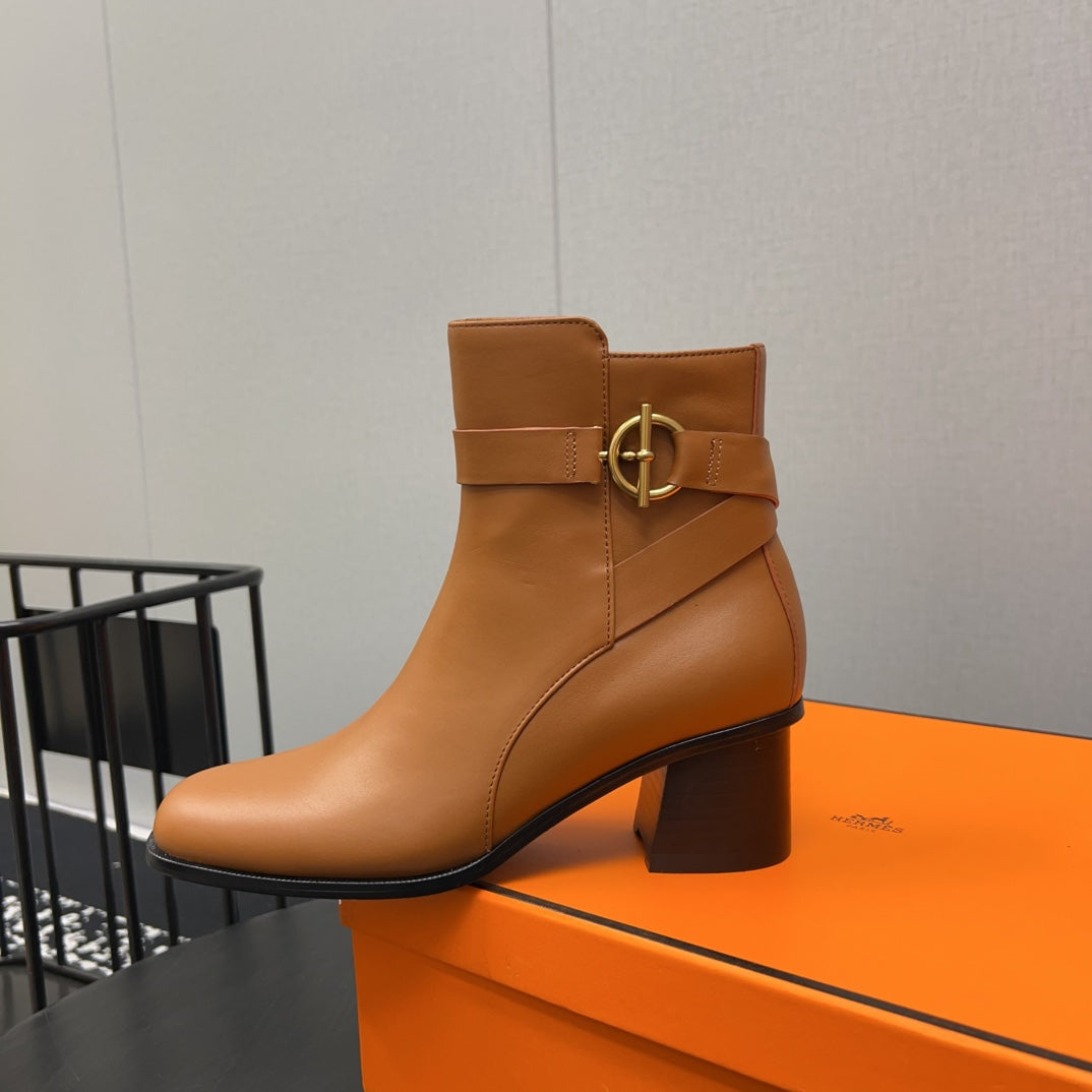 HM Jill 60 Ankle Boot Brown Cowhide 968799