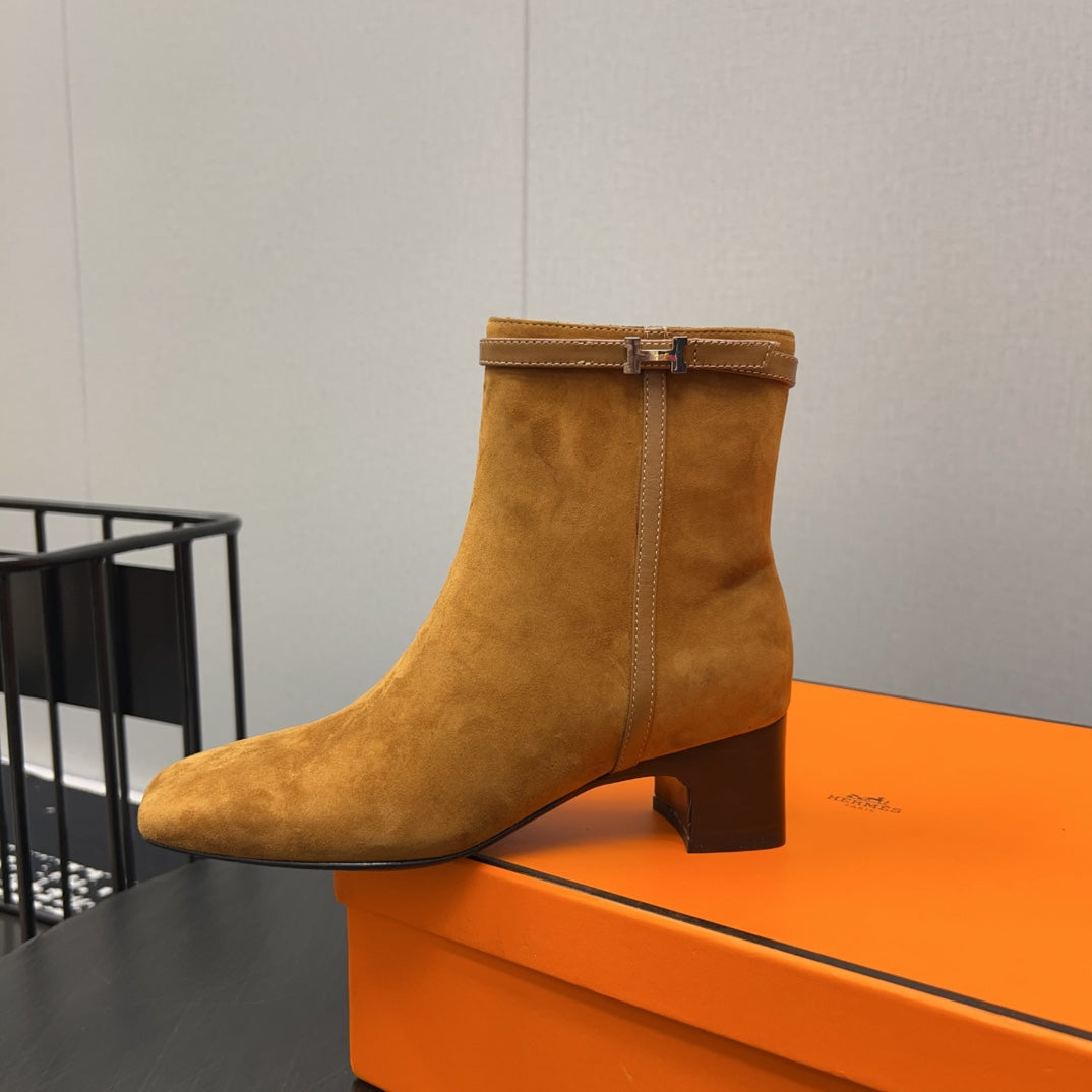 HM Botines ImpÃ©rial 50mm Caramel Suede  952394