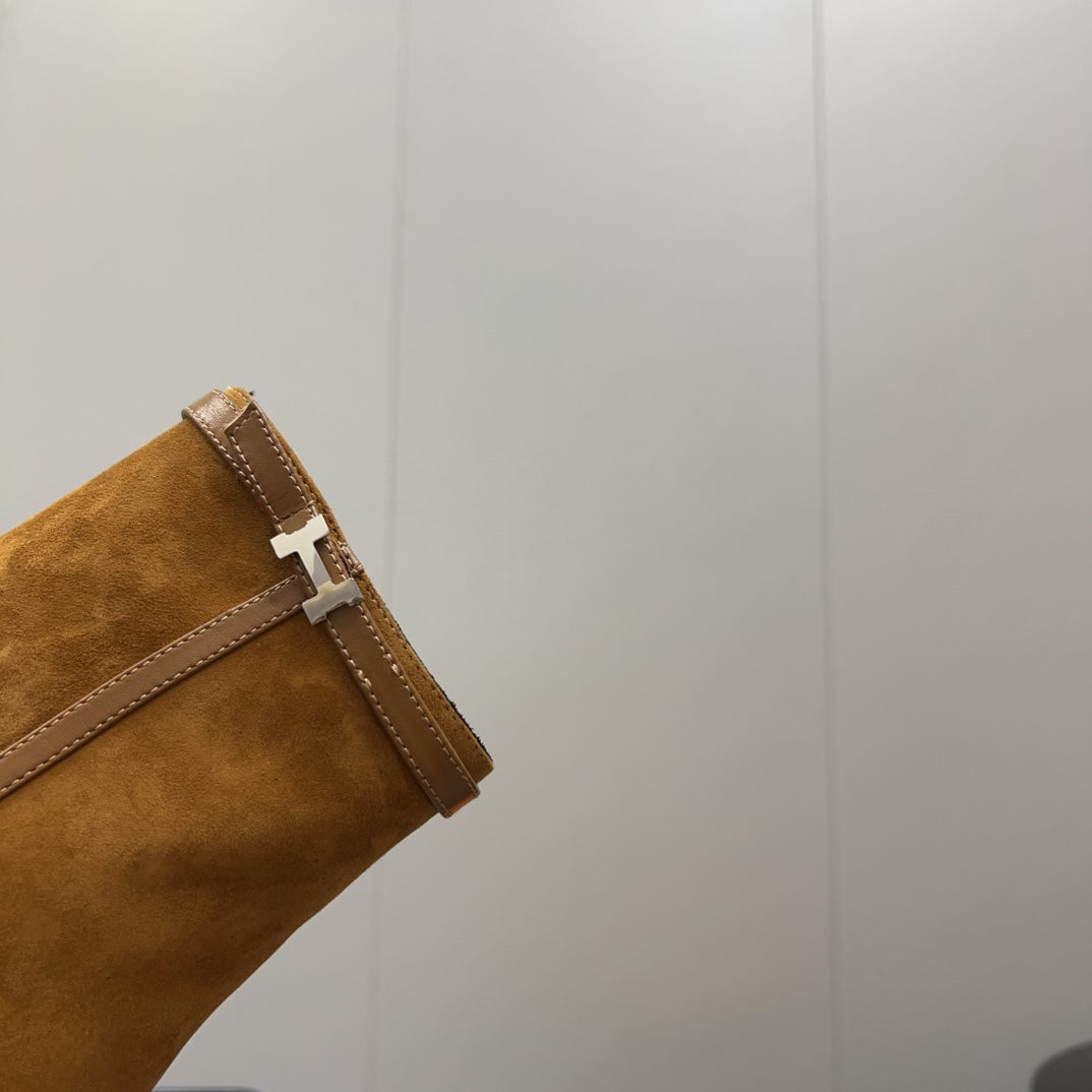 HM Botines ImpÃ©rial 50mm Caramel Suede  952394