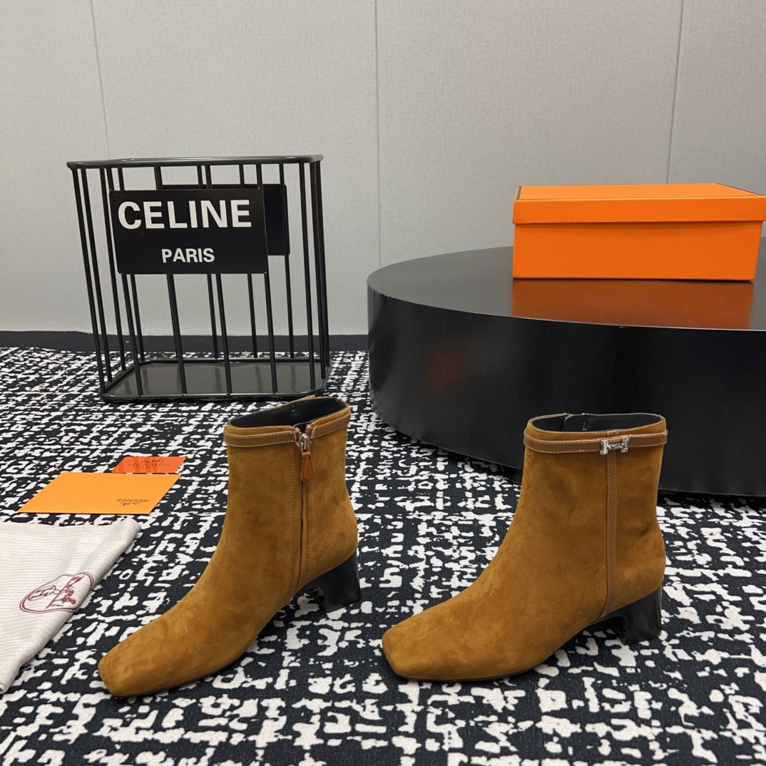 HM Botines ImpÃ©rial 50mm Caramel Suede  952394