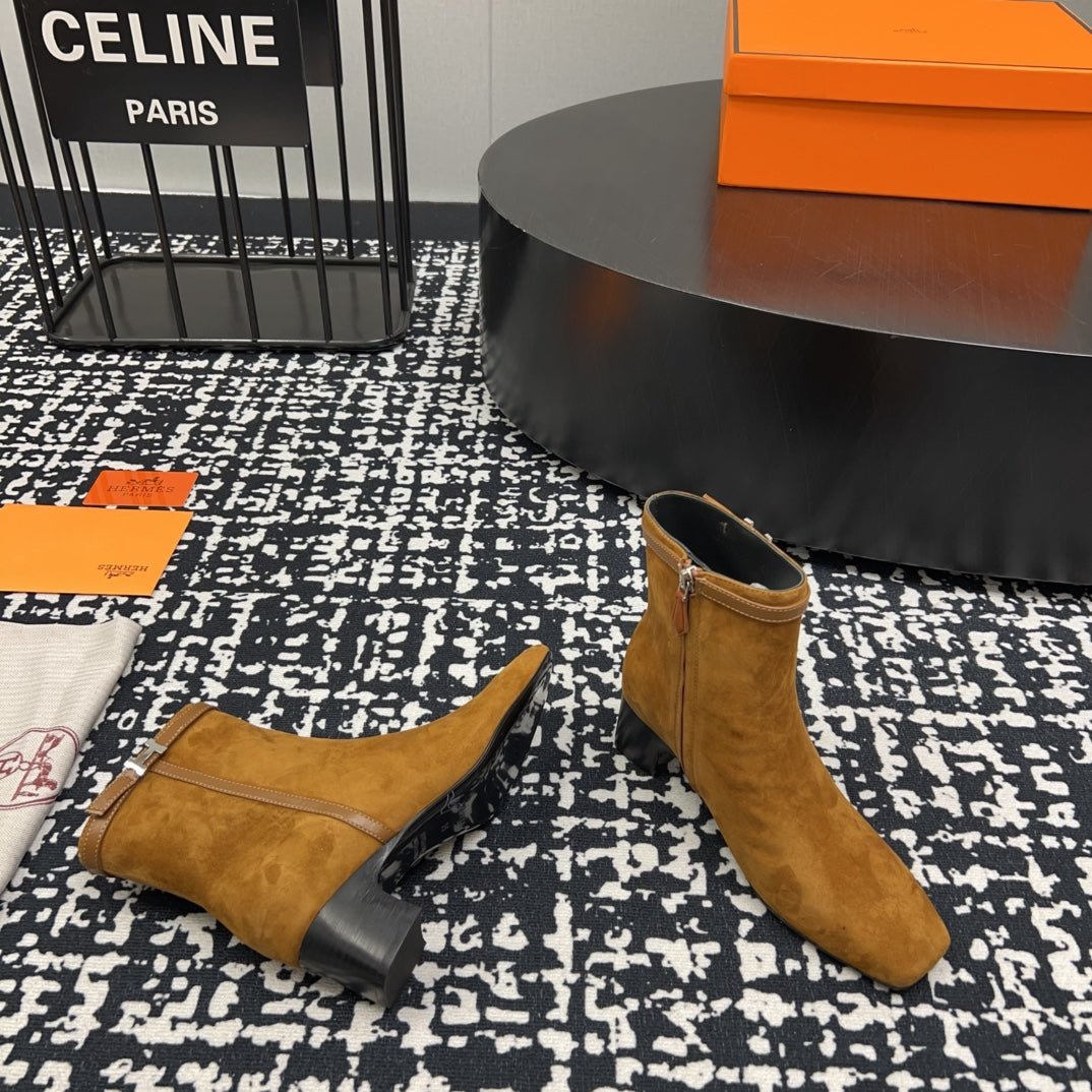 HM Botines ImpÃ©rial 50mm Caramel Suede  952394