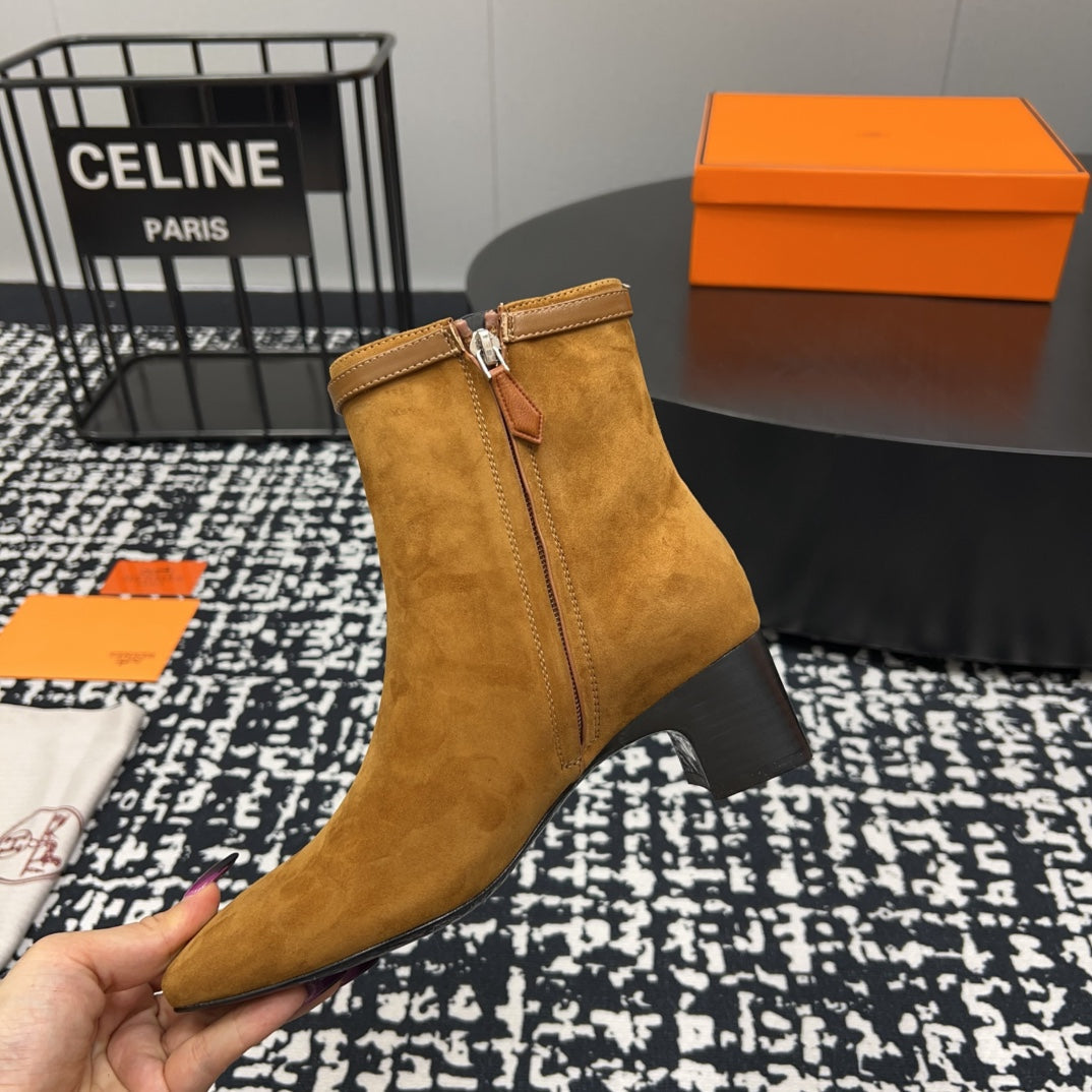 HM Botines ImpÃ©rial 50mm Caramel Suede  952394