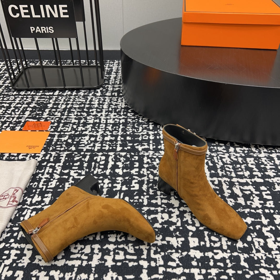 HM Botines ImpÃ©rial 50mm Caramel Suede  952394