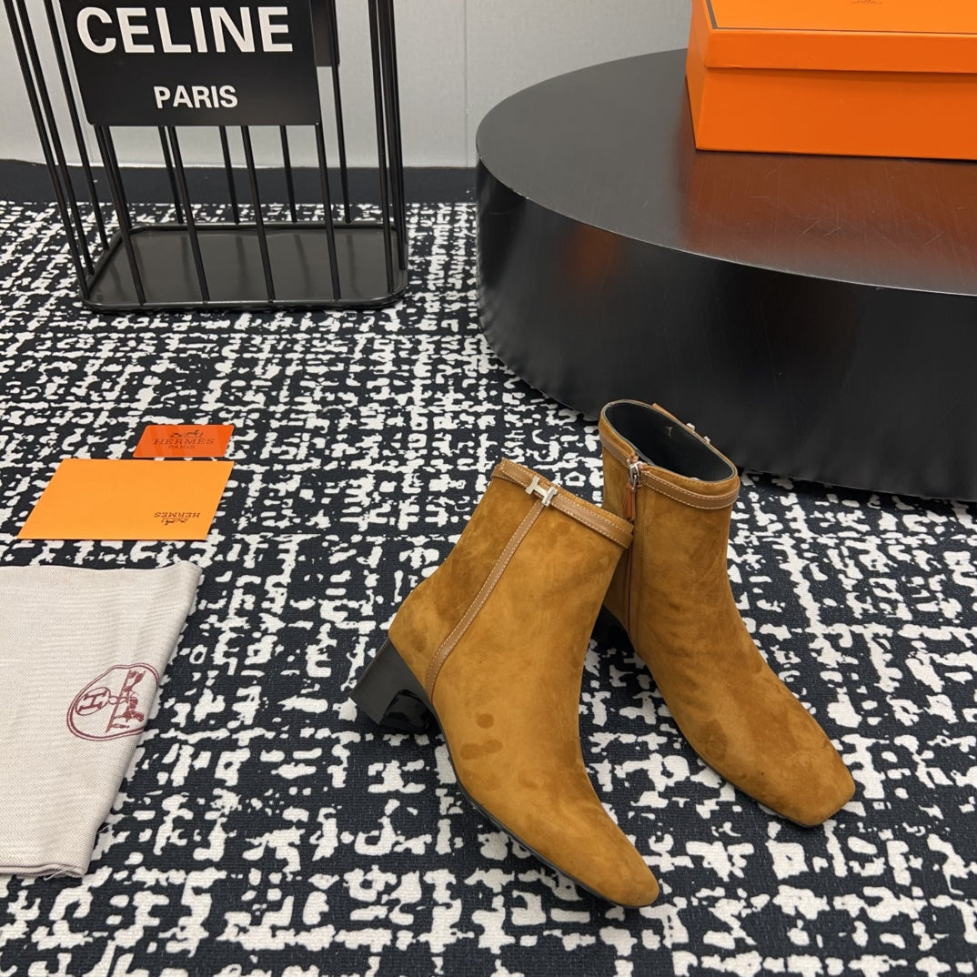 HM Botines ImpÃ©rial 50mm Caramel Suede  952394