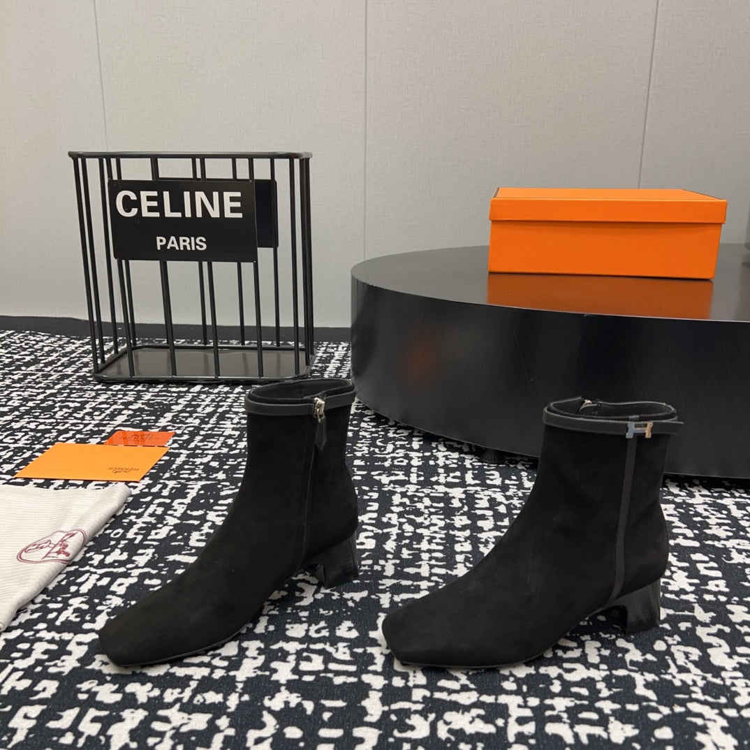 HM Botines ImpÃ©rial 50mm Black Suede 952396