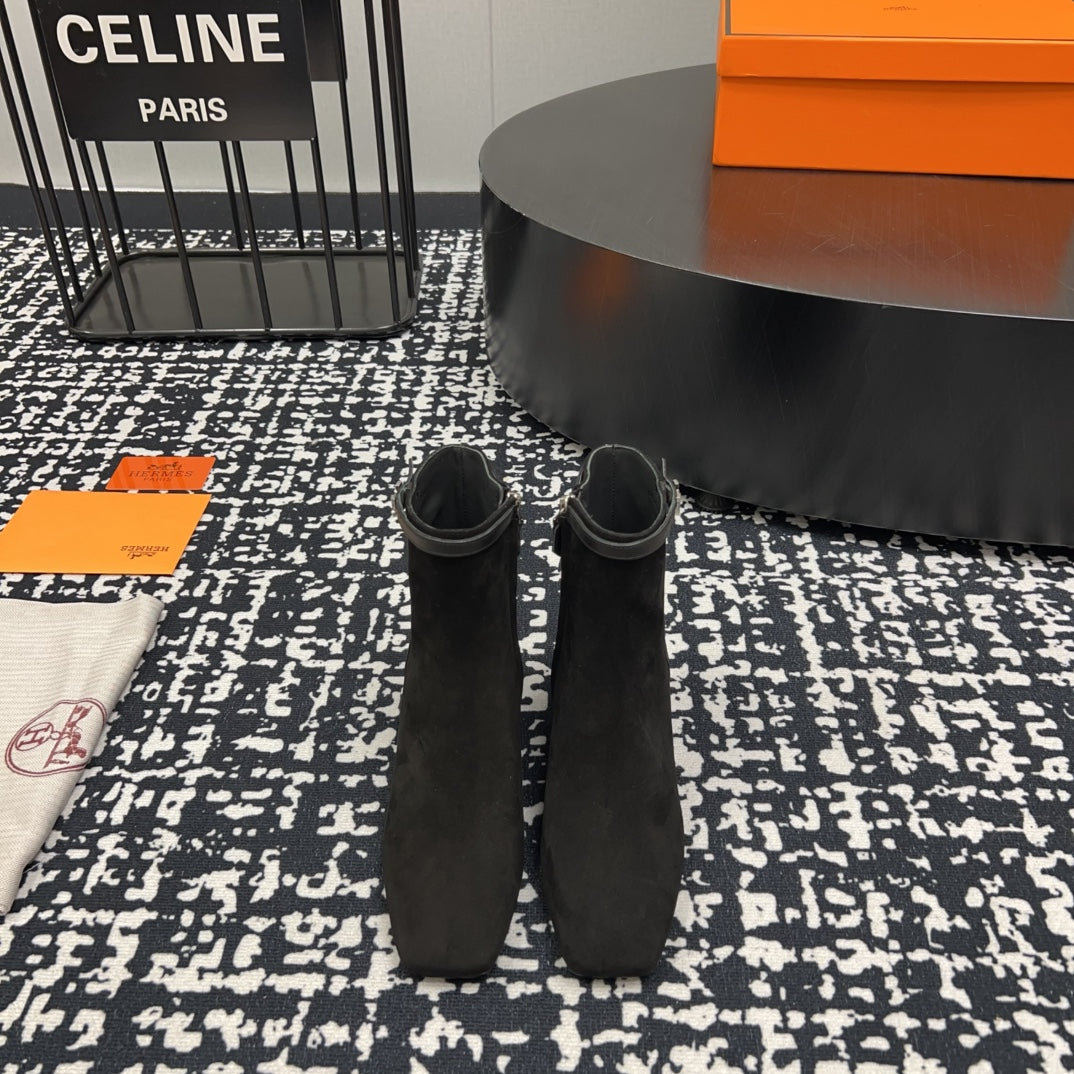 HM Botines ImpÃ©rial 50mm Black Suede 952396