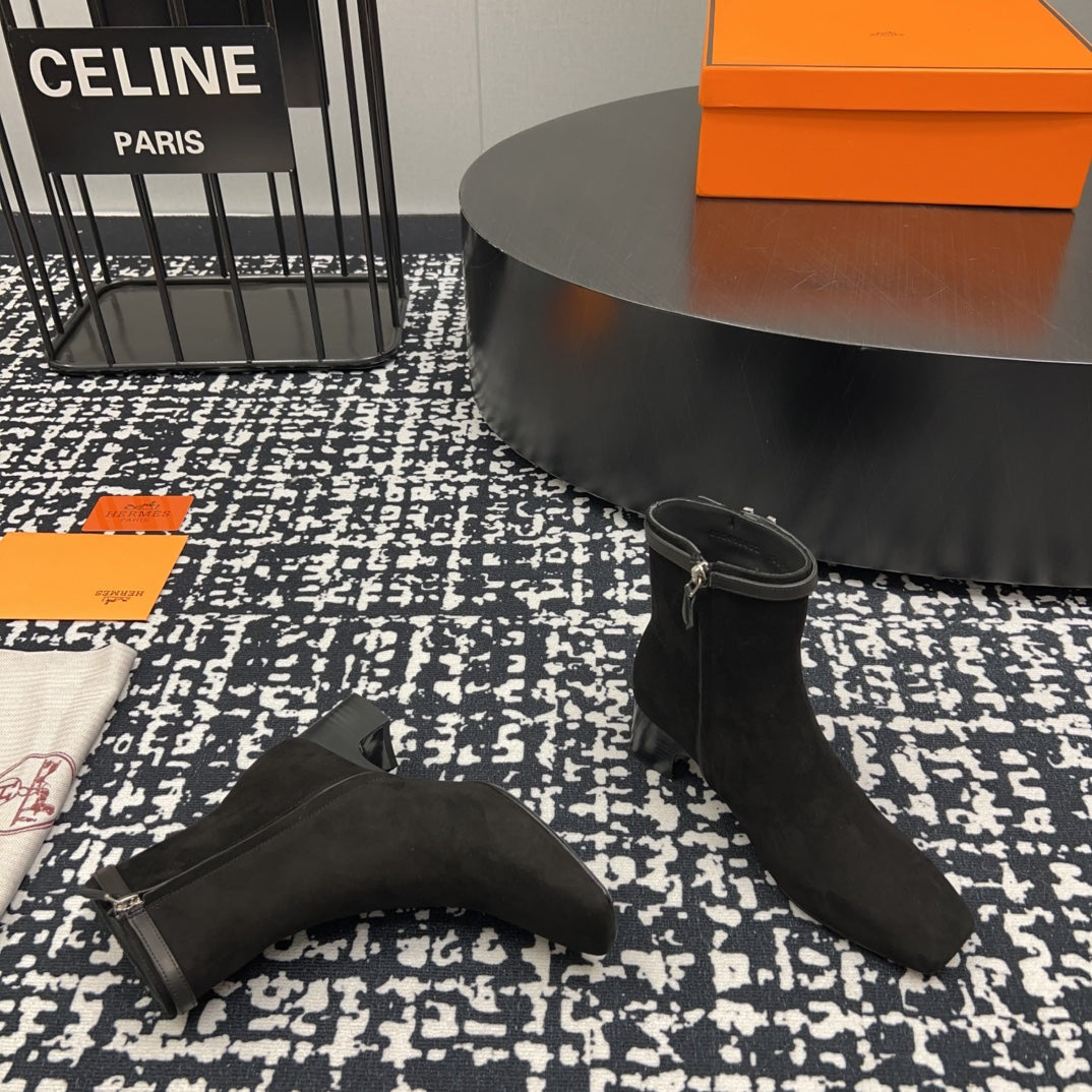 HM Botines ImpÃ©rial 50mm Black Suede 952396