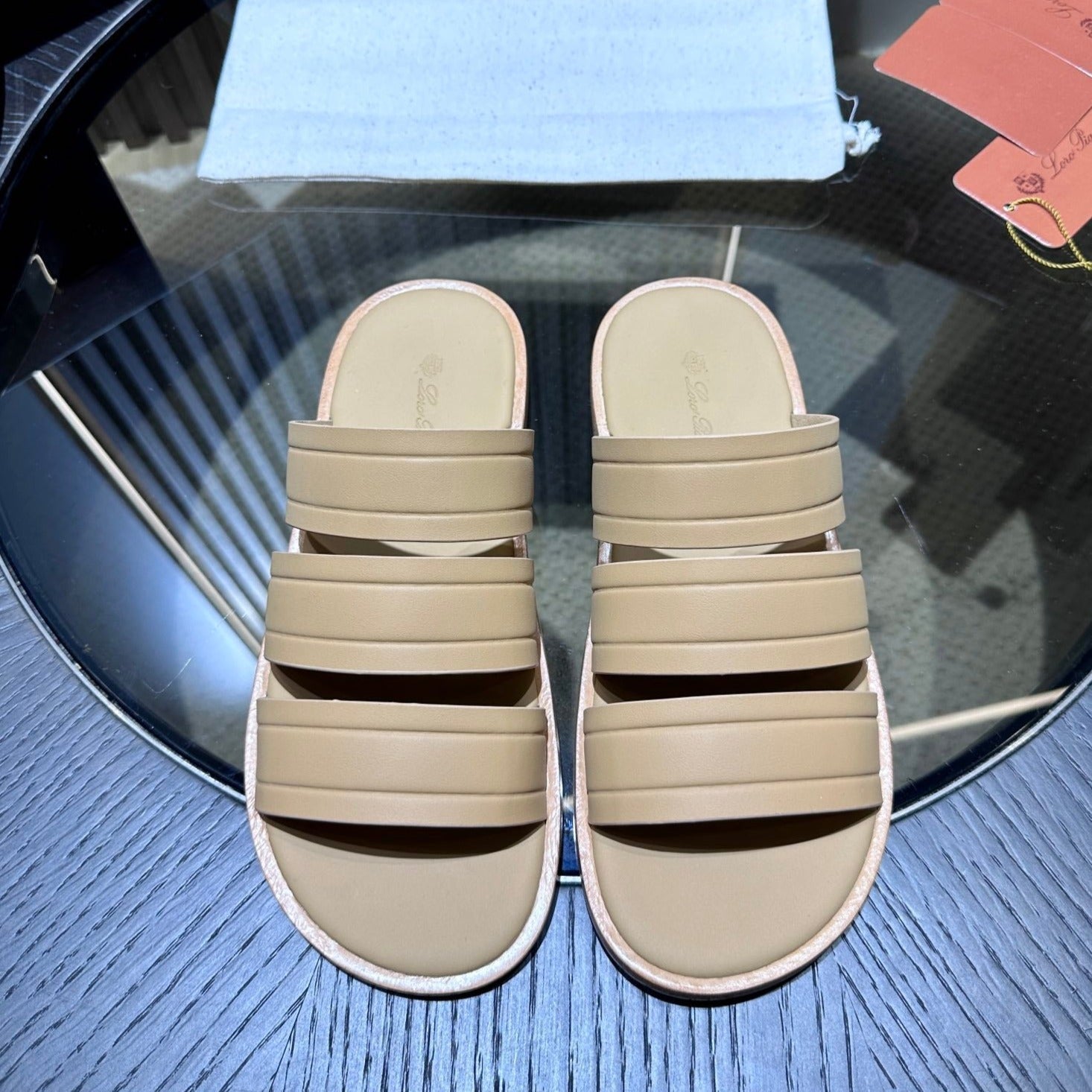 LP NAHA SANDAL BEIGE LAMBSKIN