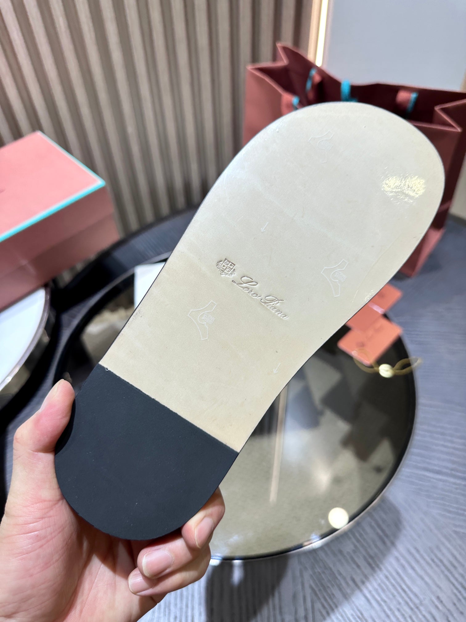 LP NAHA SANDAL CHOCOLATE LAMBSKIN