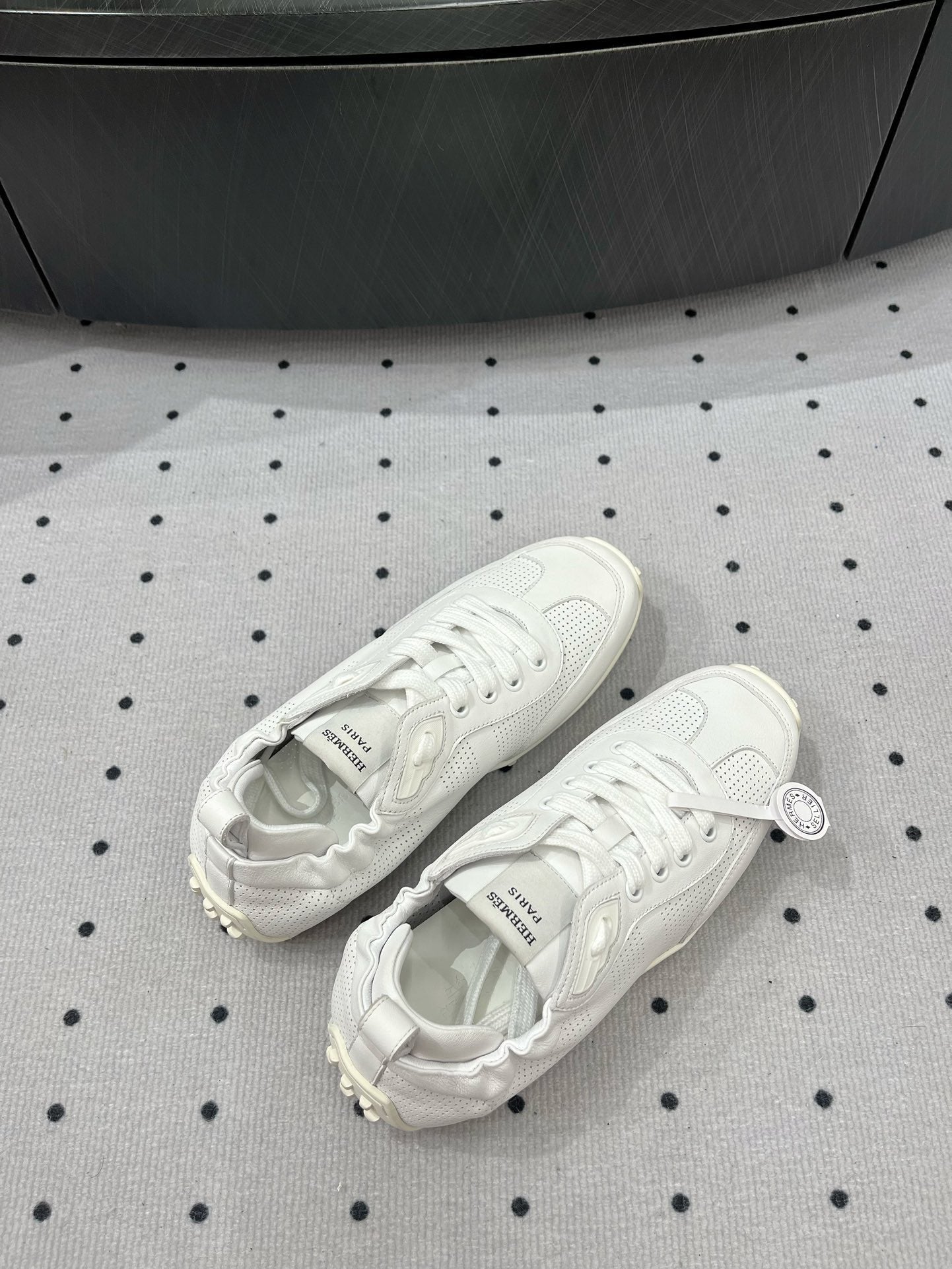 HM Sneaker 10mm In White Cowhide 954744