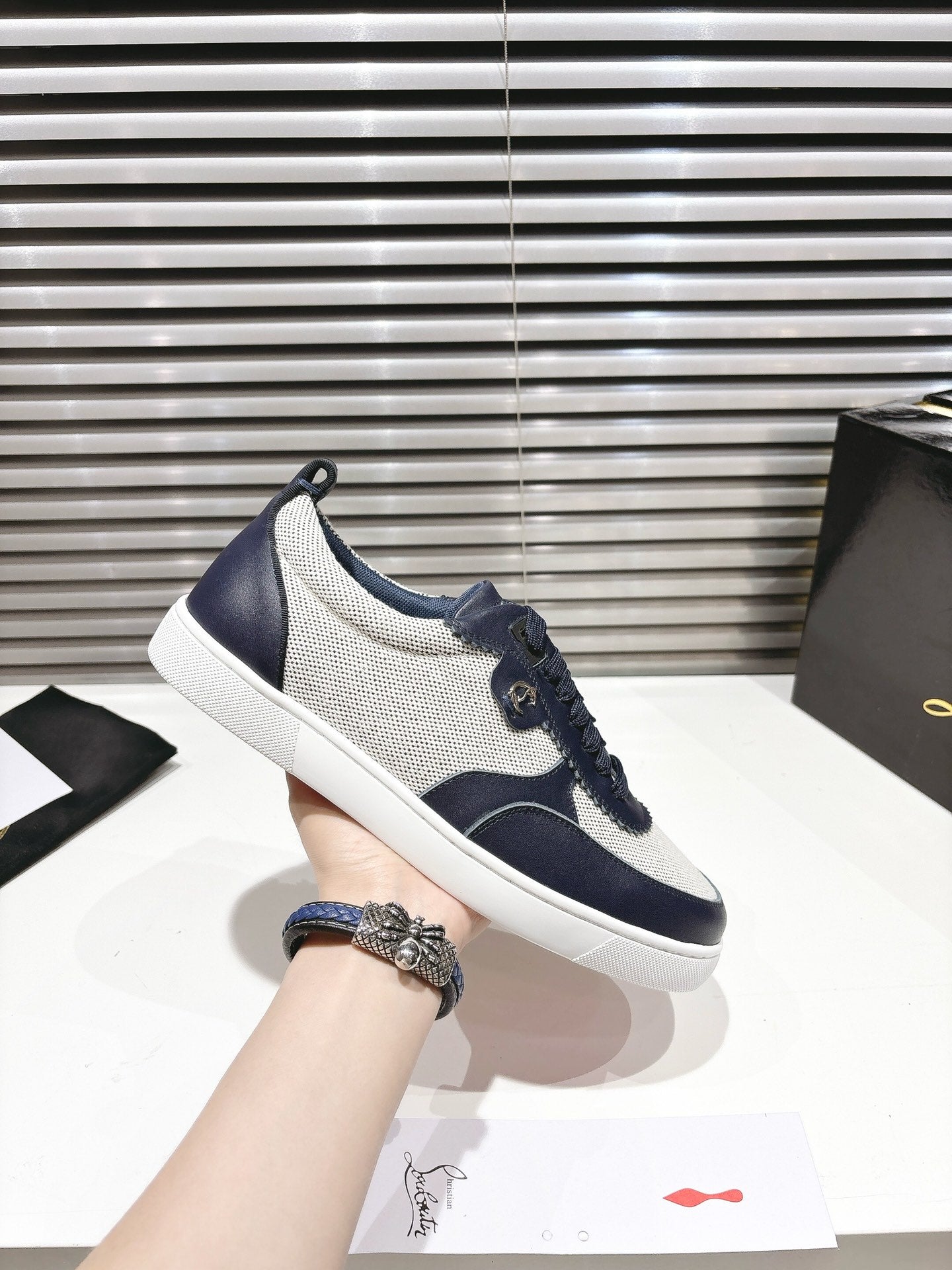 CL 25 Tutti Rui Sneaker Navy Blue Cowhide 323181