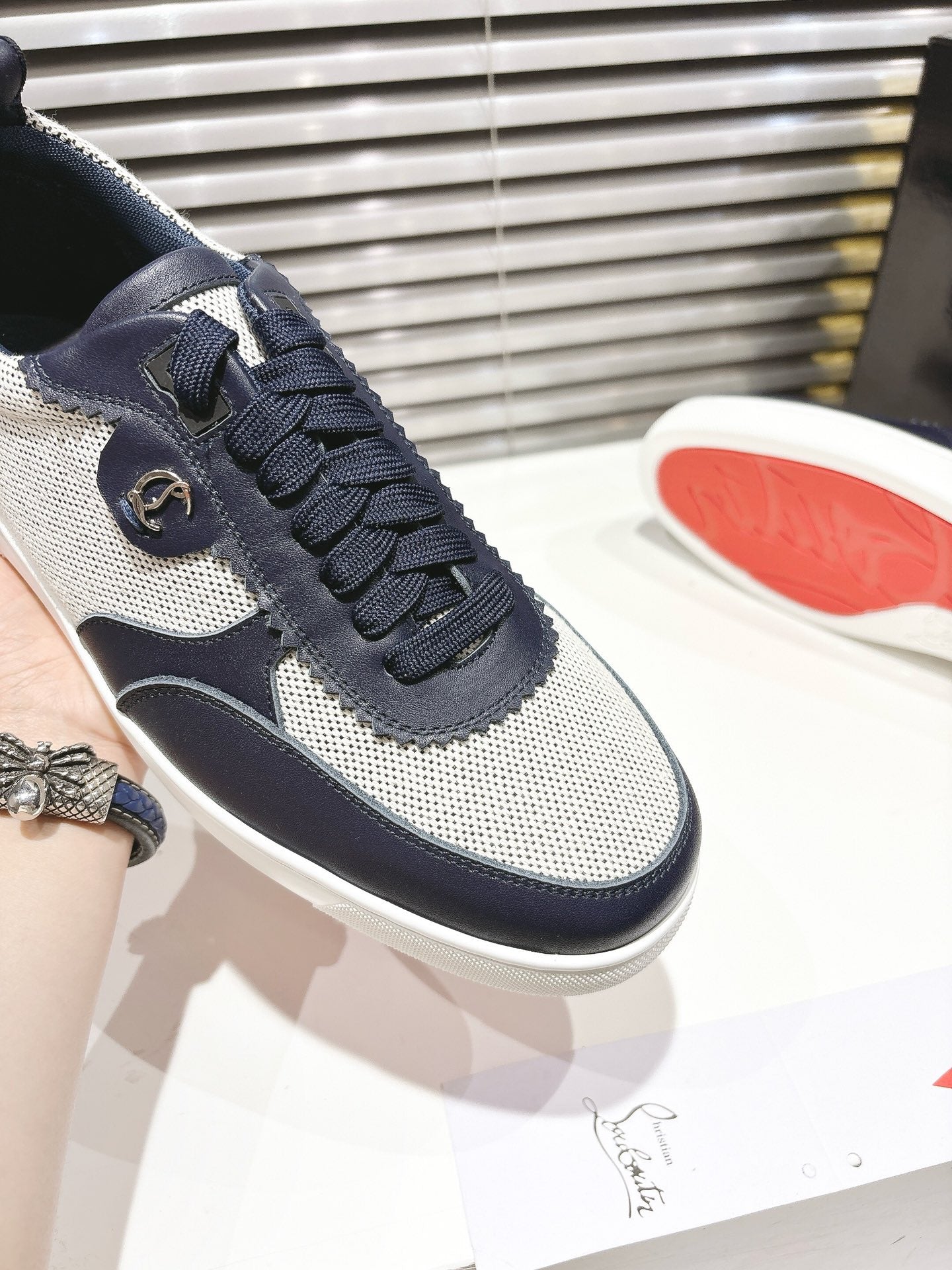 CL 25 Tutti Rui Sneaker Navy Blue Cowhide 323181