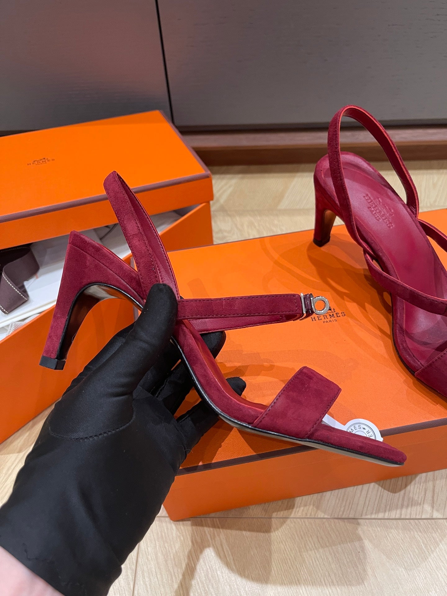 GLAMOUR 75 SANDAL MULBERRY SUEDE