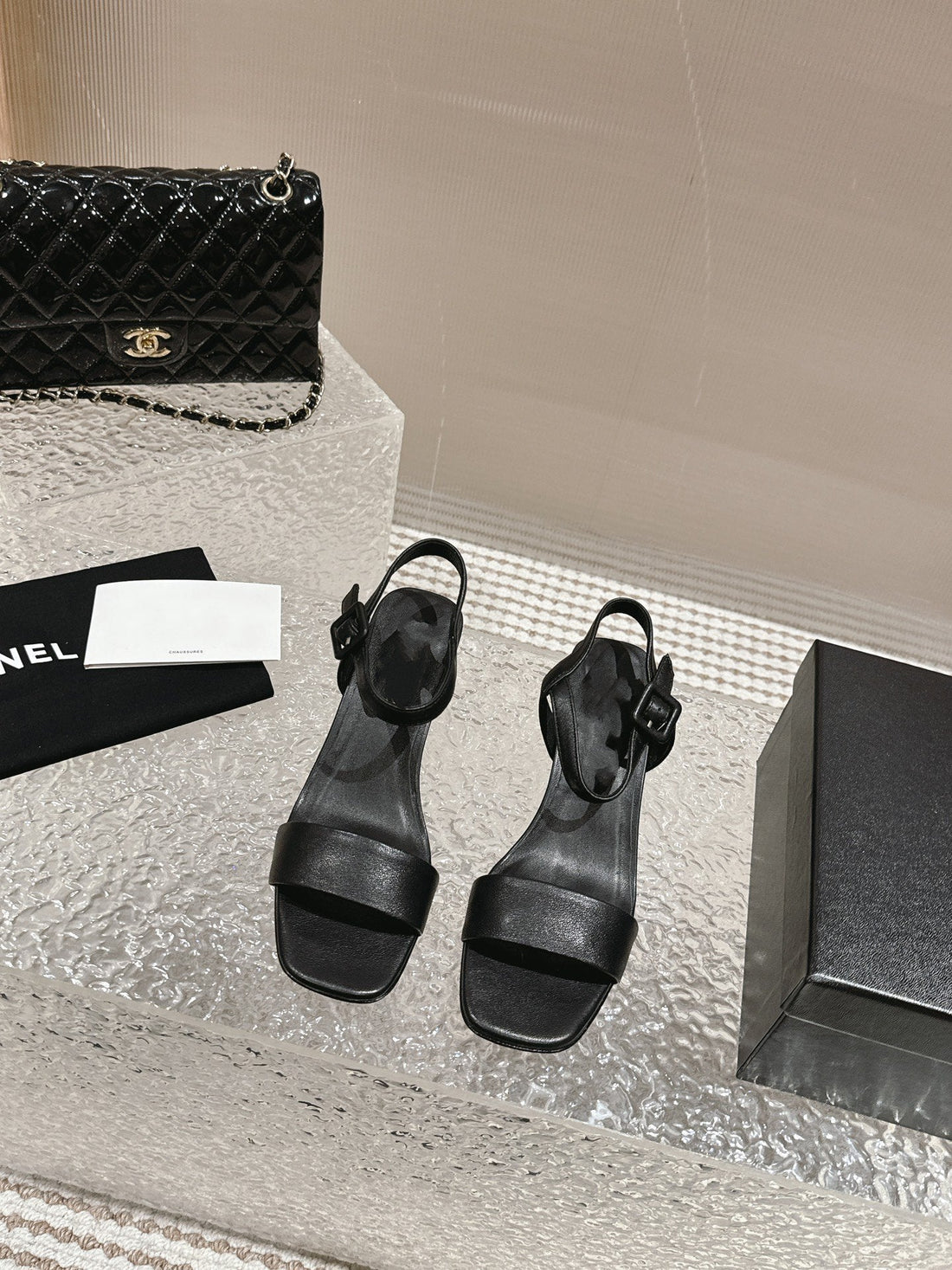 slingbacks sandal 60 black lambskin
