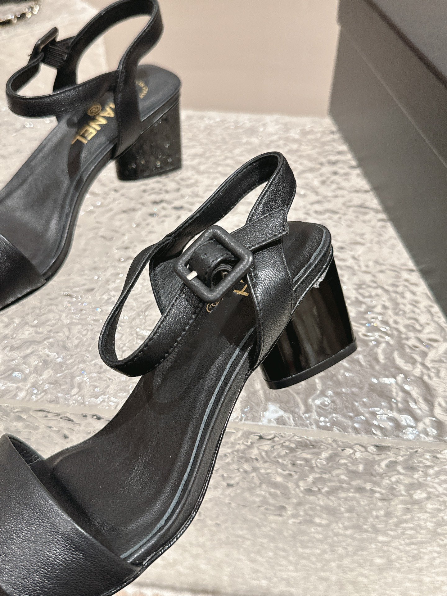 slingbacks sandal 60 black lambskin
